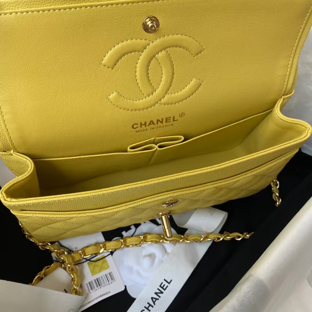 Replicate Chanel Small Classic Handbag Caviar Gold Hardware(1:1 replica)