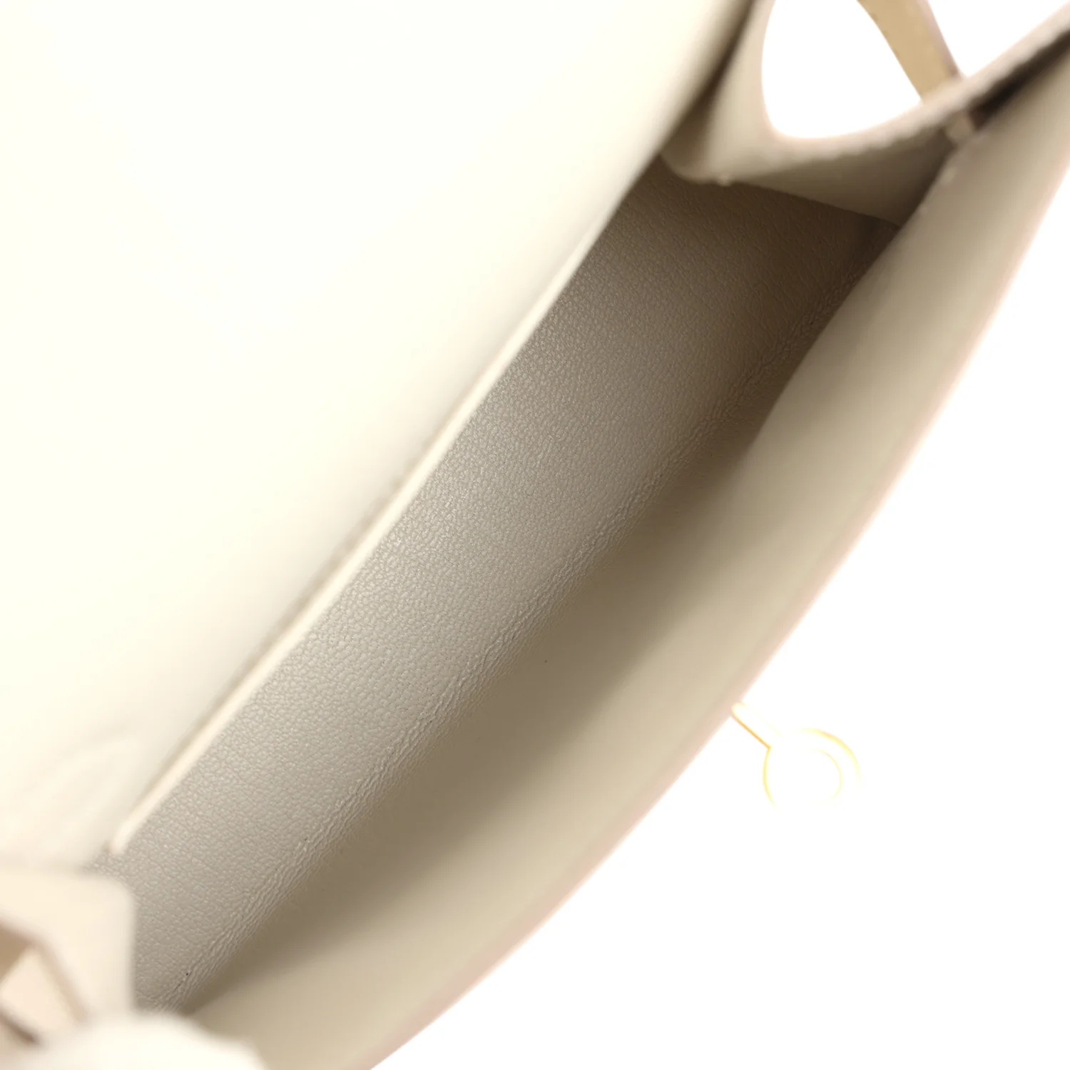 Replicate Hermes Kelly Sellier en Desordre 20 Craie Epsom Gold Hardware(1:1 replica)