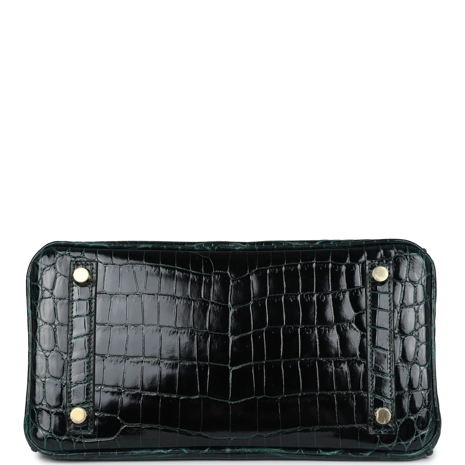 Replicate Hermes Birkin 25 Vert Cypress Shiny Niloticus Crocodile Gold Hardware(1:1 replica)