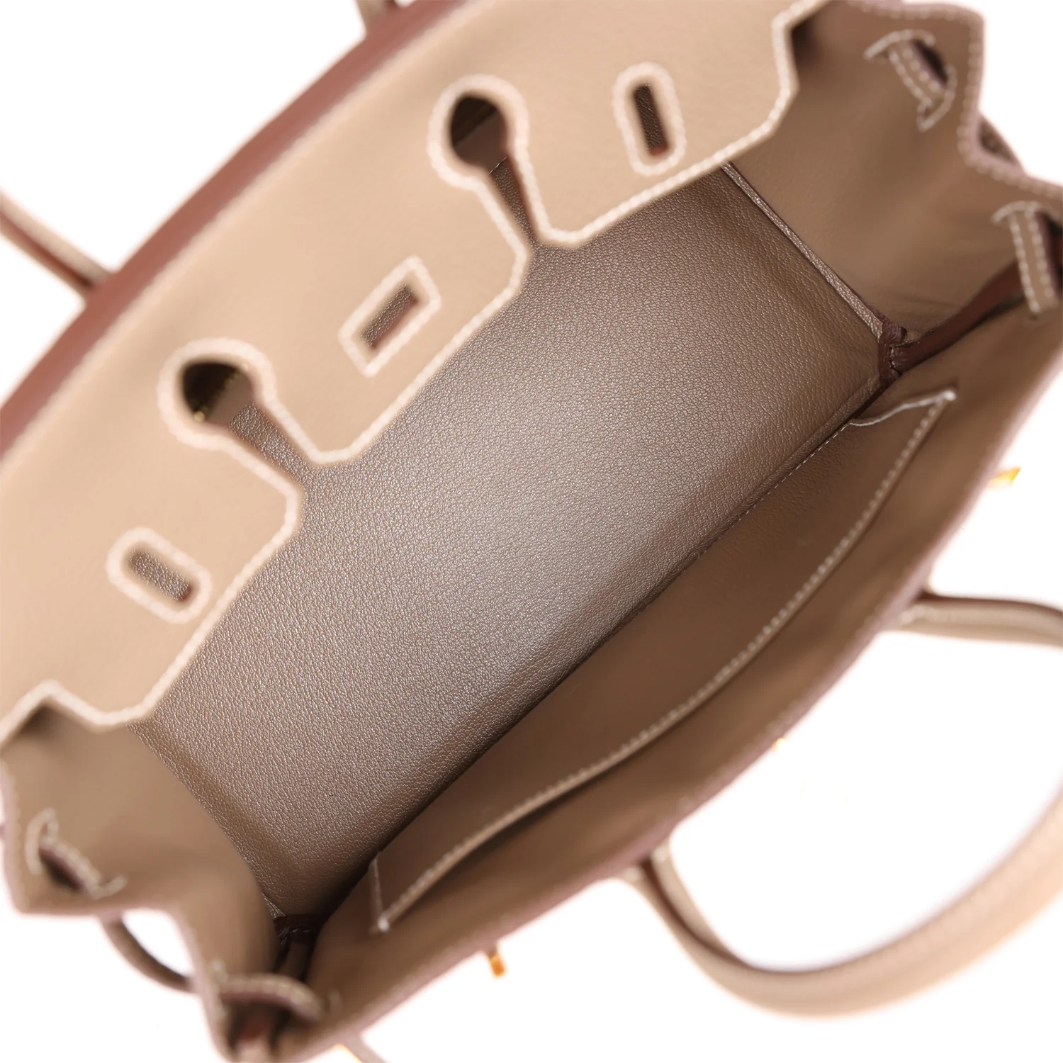 Replicate Hermes Birkin 25 Etoupe Togo Gold Hardware(1:1 replica)