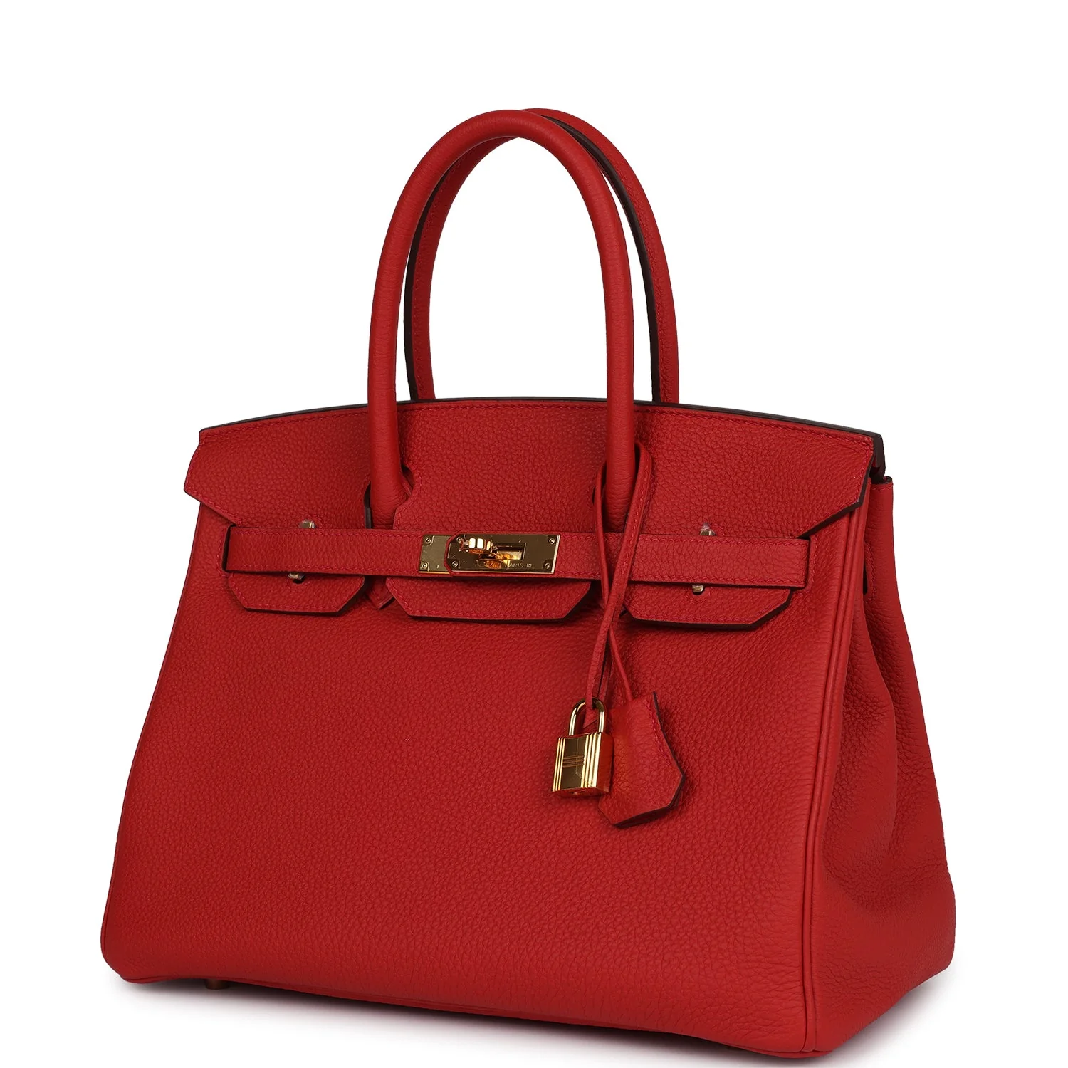 Replicate Hermes Birkin 30 Geranium Togo Gold Hardware(1:1 replica)
