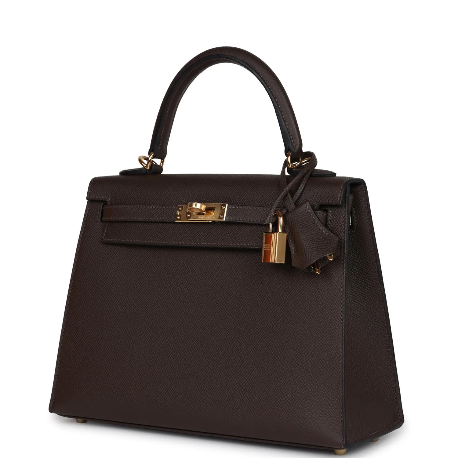 Replicate Hermes Kelly Sellier 25 Ecorce Epsom Gold Hardware(1:1 replica)