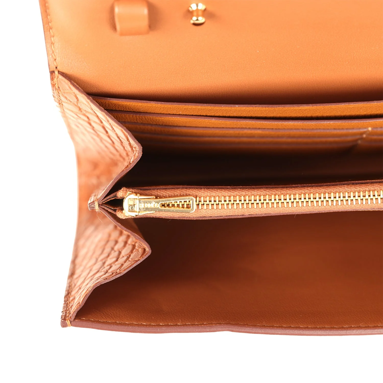 Replicate Hermes Constance Wallet To Go Gold Matte Alligator Gold Hardware(1:1 replica)