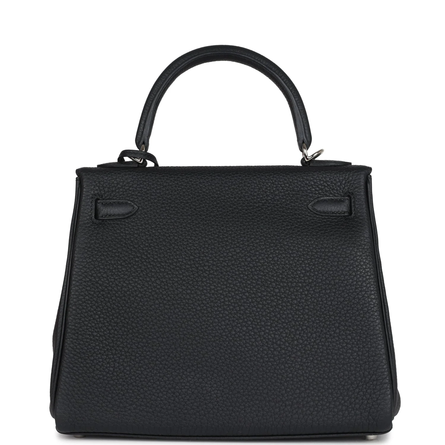 Replicate Hermes Kelly Retourne 25 Black Togo Palladium Hardware(1:1 replica)