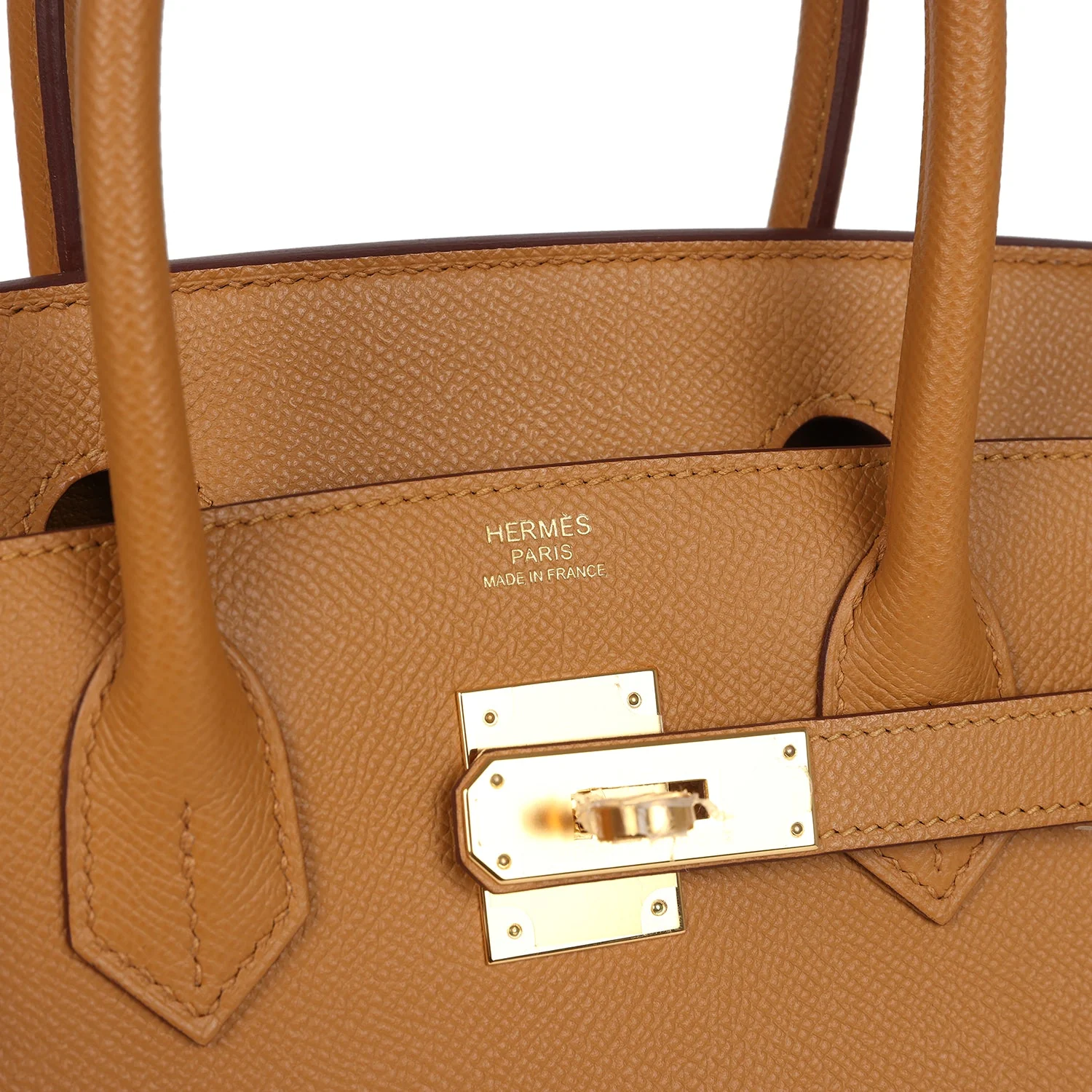 Replicate Hermes Birkin Sellier 30 Sesame Epsom Gold Hardware(1:1 replica)