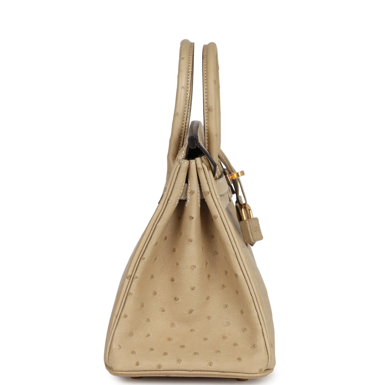 Replicate Hermes Birkin 25 Trench Ostrich Gold Hardware(1:1 replica)