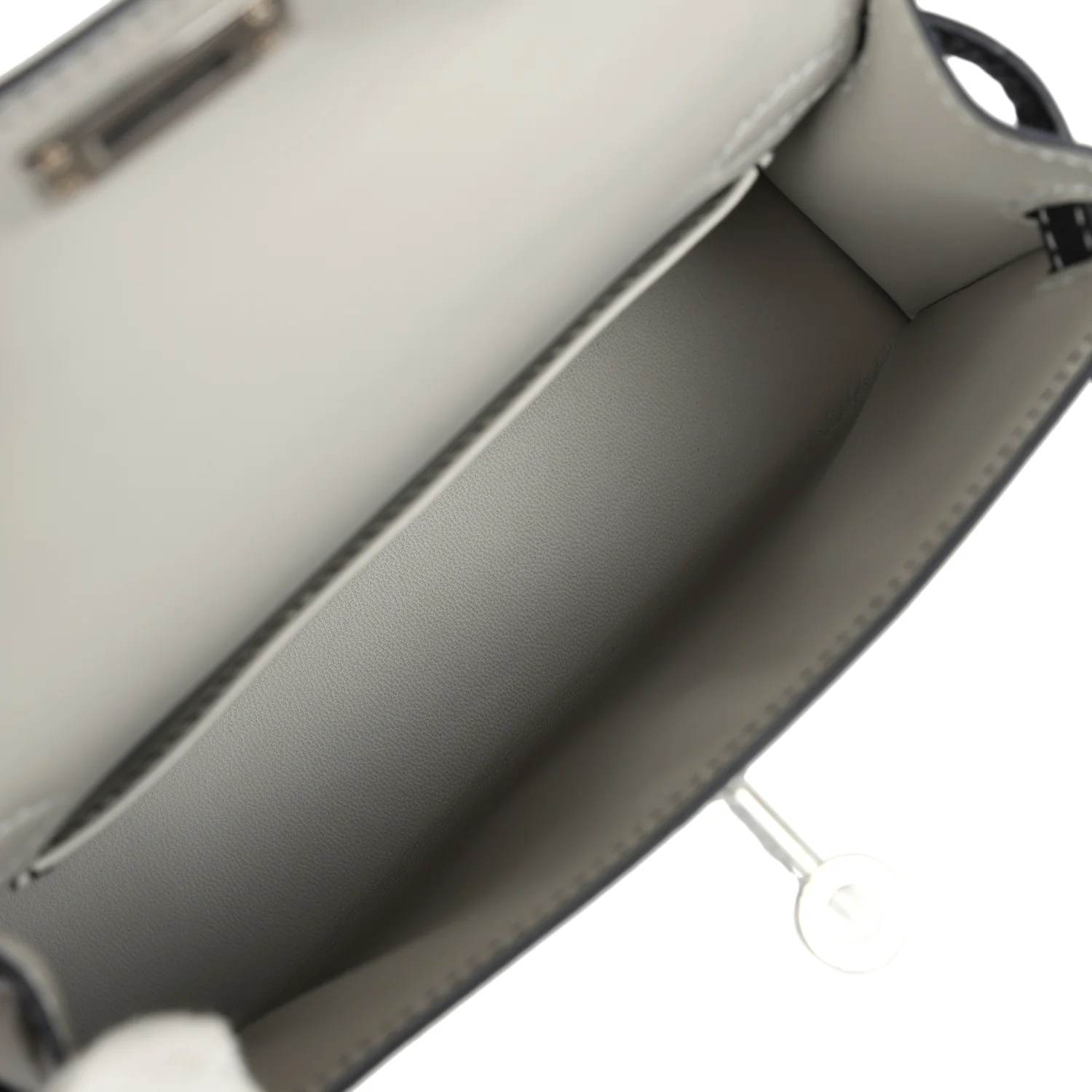 Replicate Hermes Special Order (HSS) Kelly Sellier 20 Black Verso Epsom Palladium Hardware(1:1 replica)