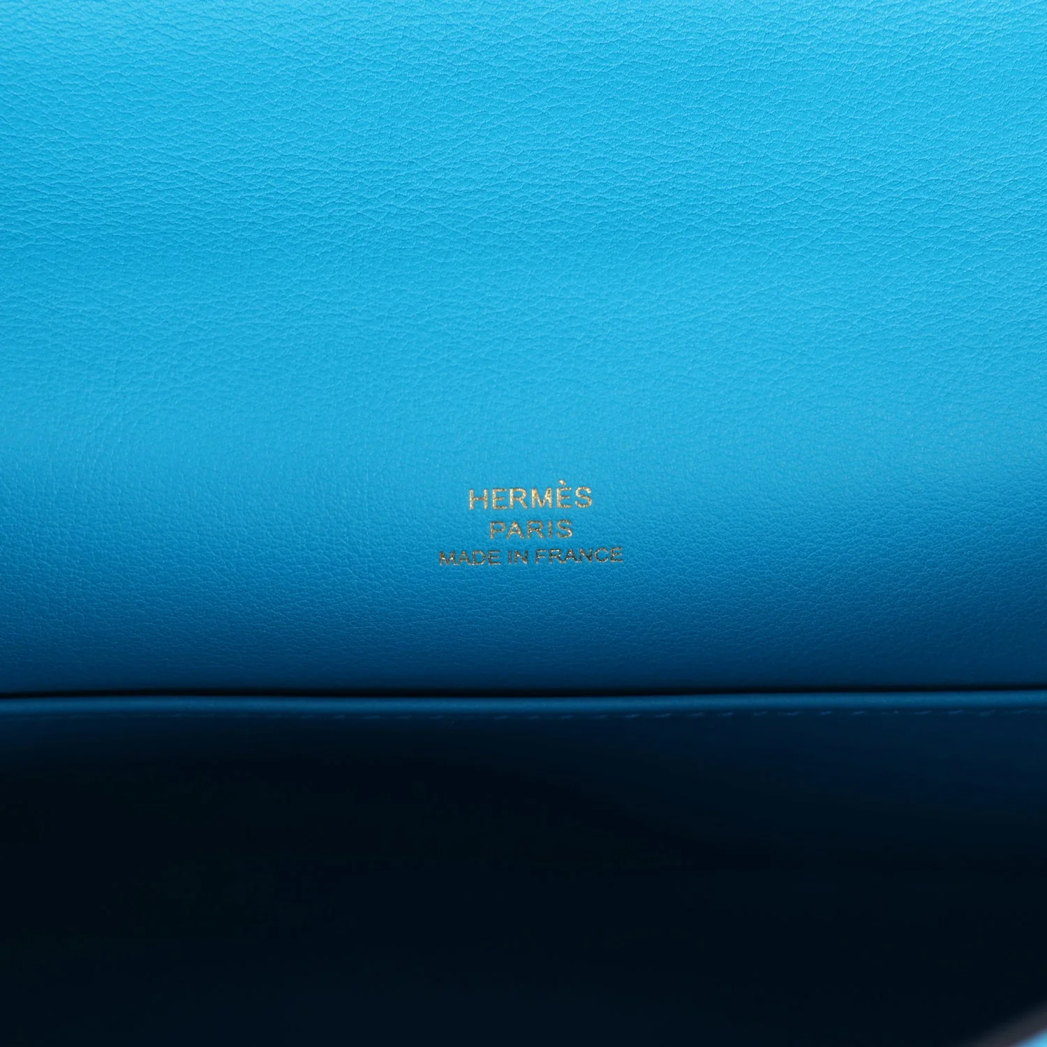 Replicate Hermes Kelly Pochette Bleu Frida Swift Gold Hardware(1:1 replica)