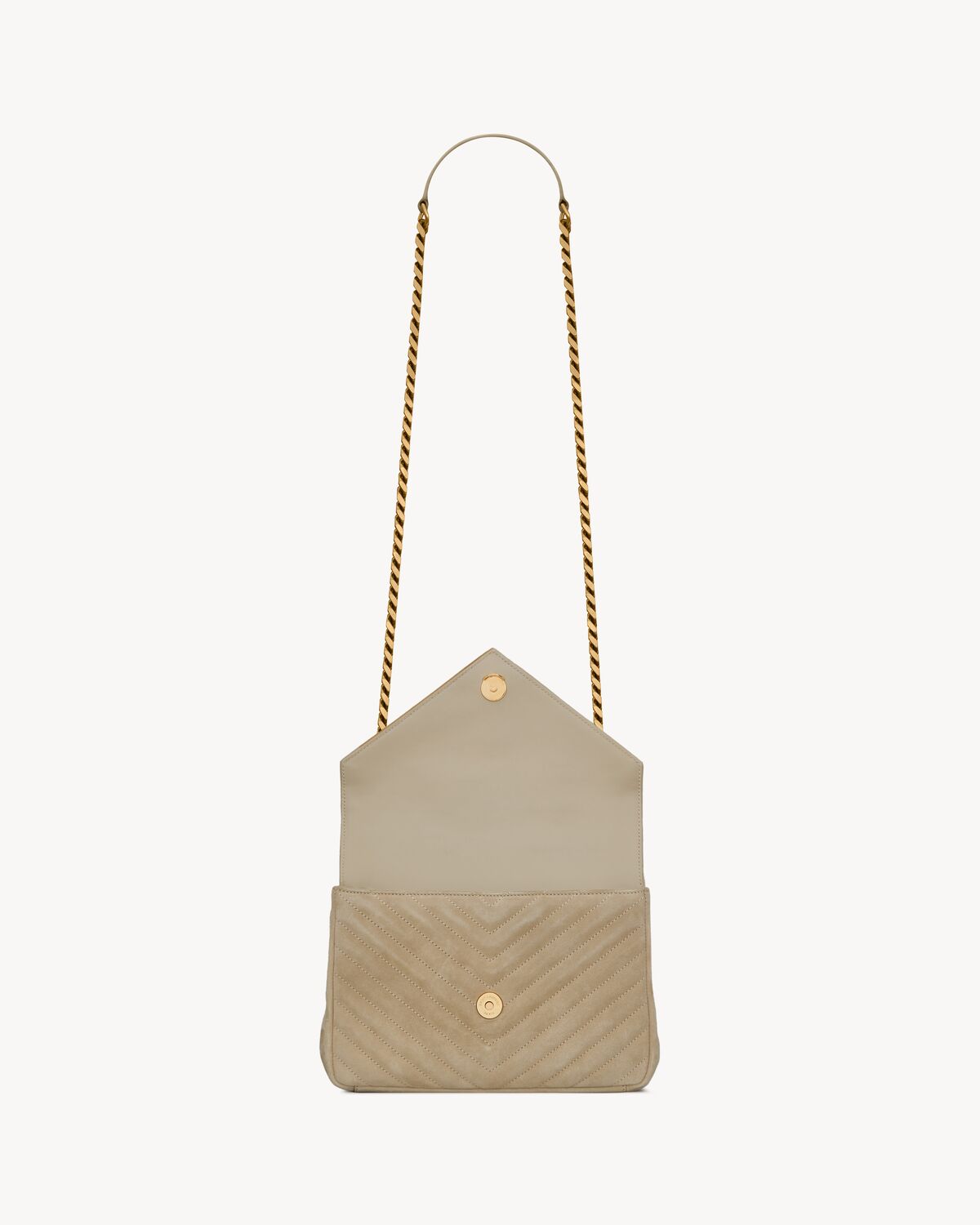 Replicate YSL College Medium in Quilted Suede(1:1 replica)