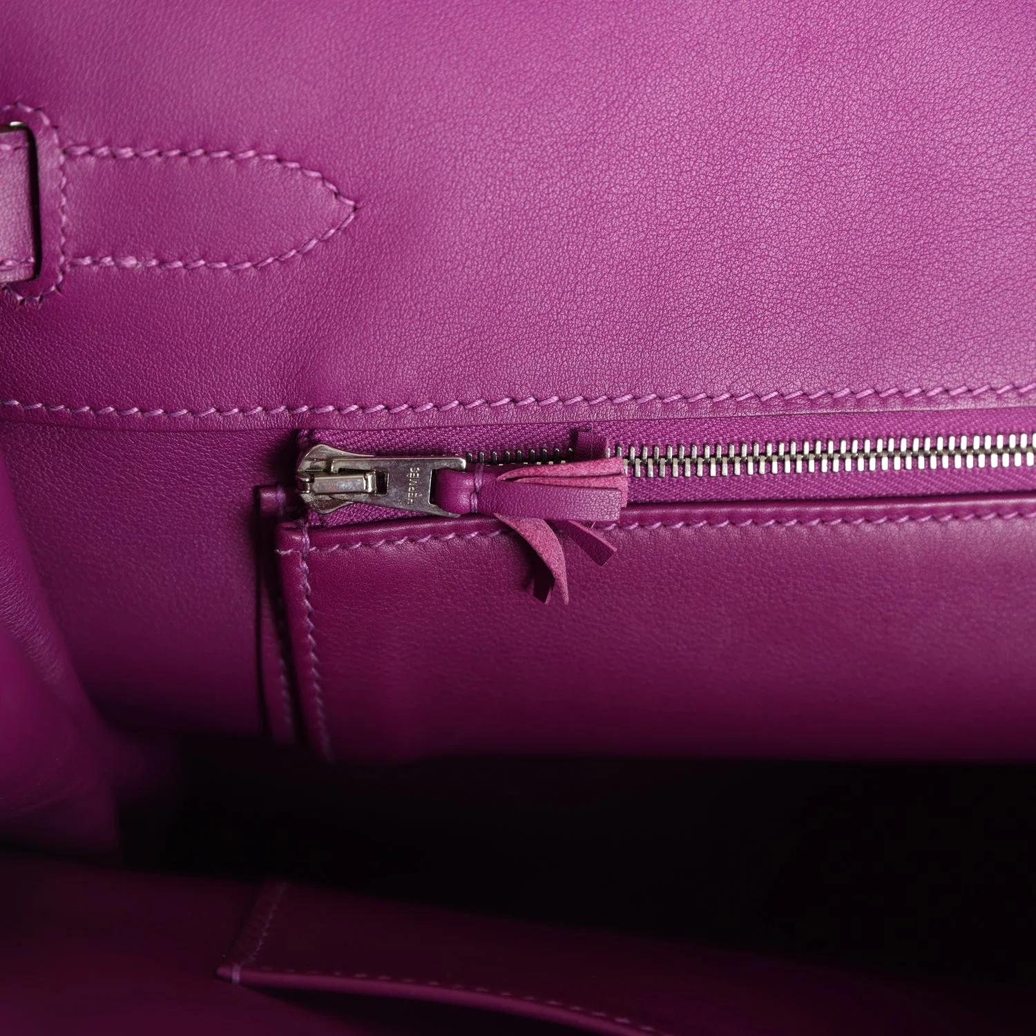 Replicate Hermes Birkin 35 Ghillies Anemone Togo and Swift Palladium Hardware(1:1 replica)