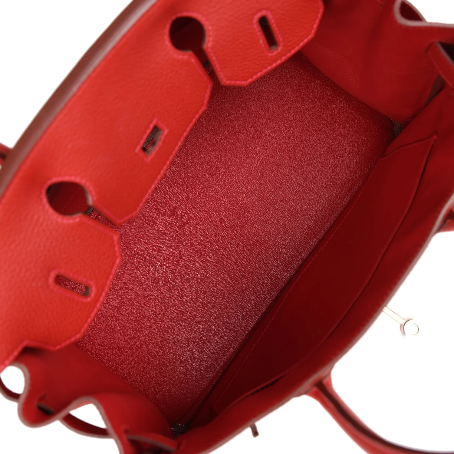 Replicate Hermes Birkin 30 Vermillon Togo Palladium Hardware(1:1 replica)