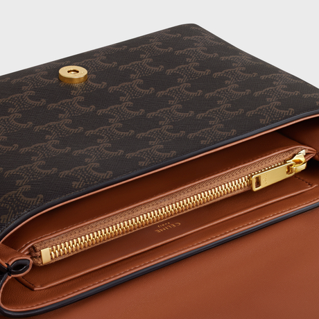 Replicate MEDIUM CELINE VICTOIRE BAG IN TRIOMPHE CANVAS TAN(1:1 replica)