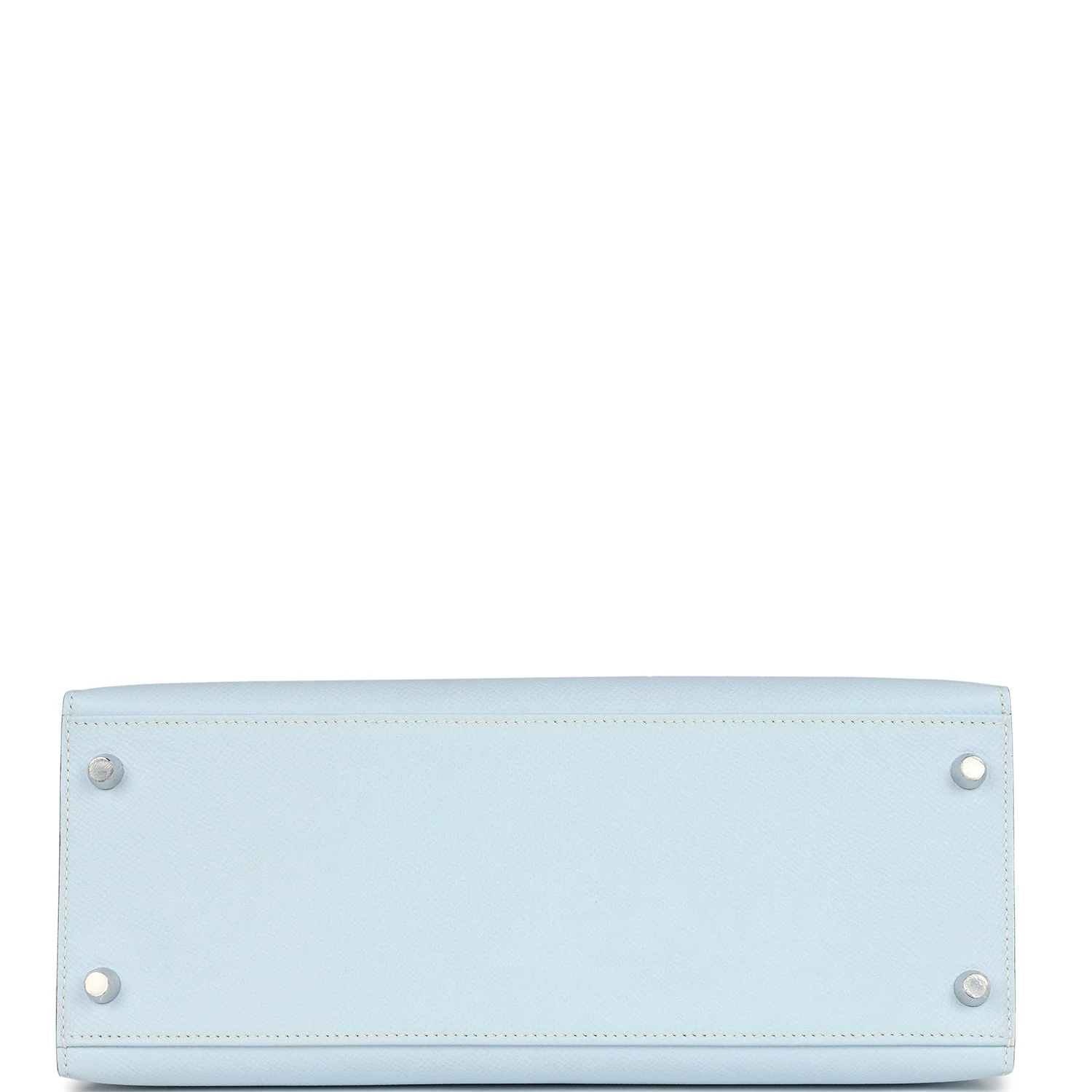 Replicate Hermes Kelly Sellier 28 Bleu Brume Epsom Palladium Hardware(1:1 replica)