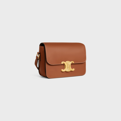 Replicate TEEN TRIOMPHE BAG IN NATURAL CALFSKIN TAN(1:1 replica)
