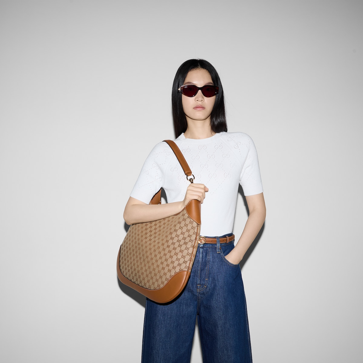 Replicate Gucci B Medium Shoulder Bag(1:1 replica)