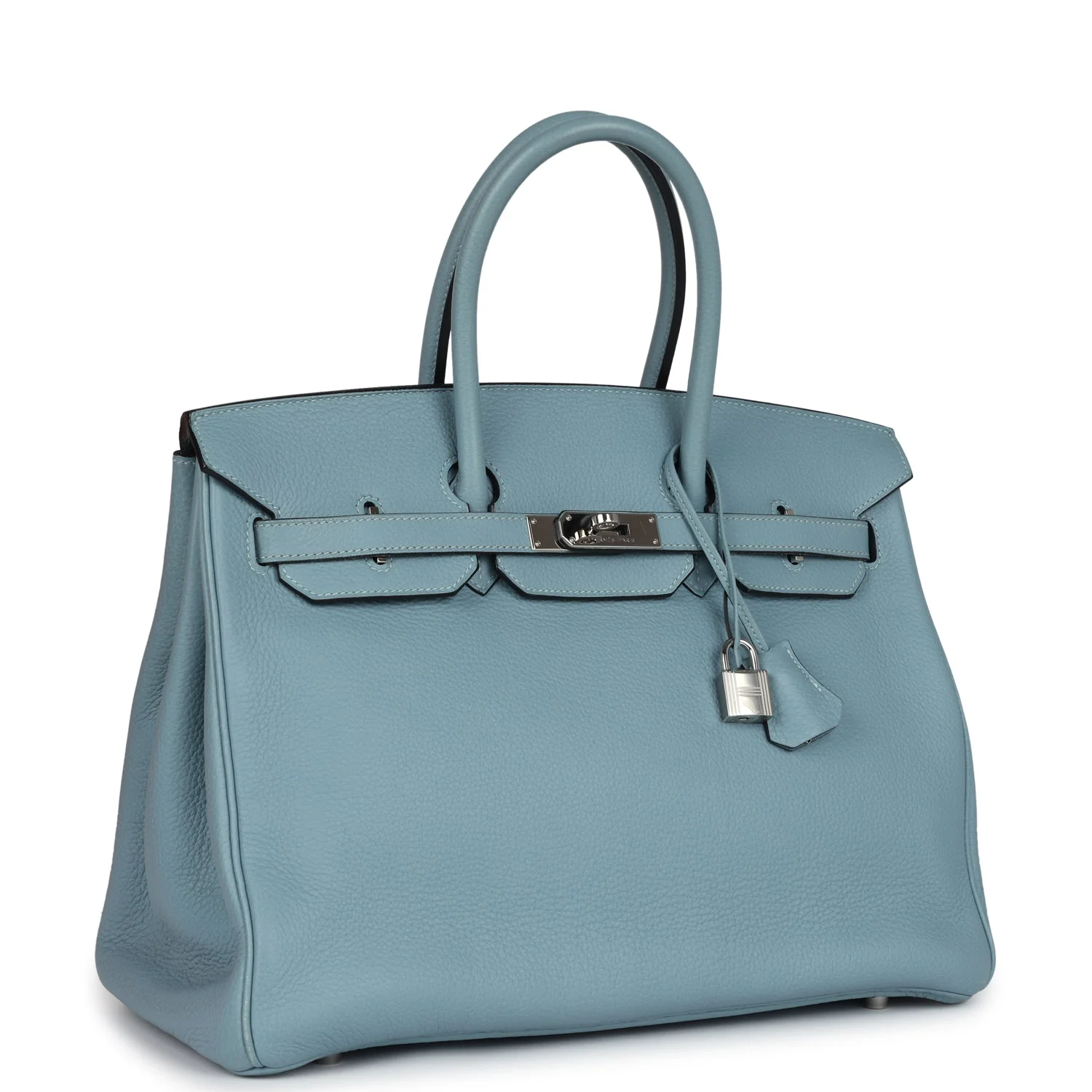 Replicate Hermes Birkin 35 Ciel Togo Palladium Hardware(1:1 replica)