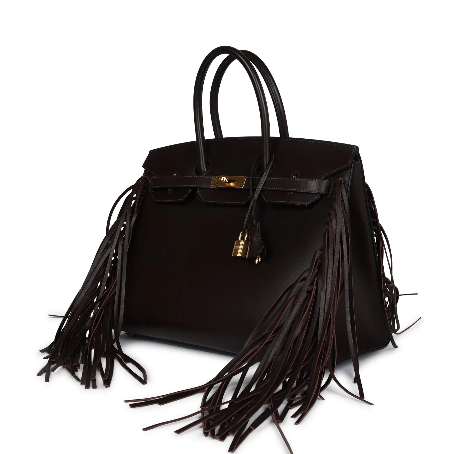 Replicate Hermes Anate Birkin 35 Chocolat Evergrain Gold Hardware(1:1 replica)