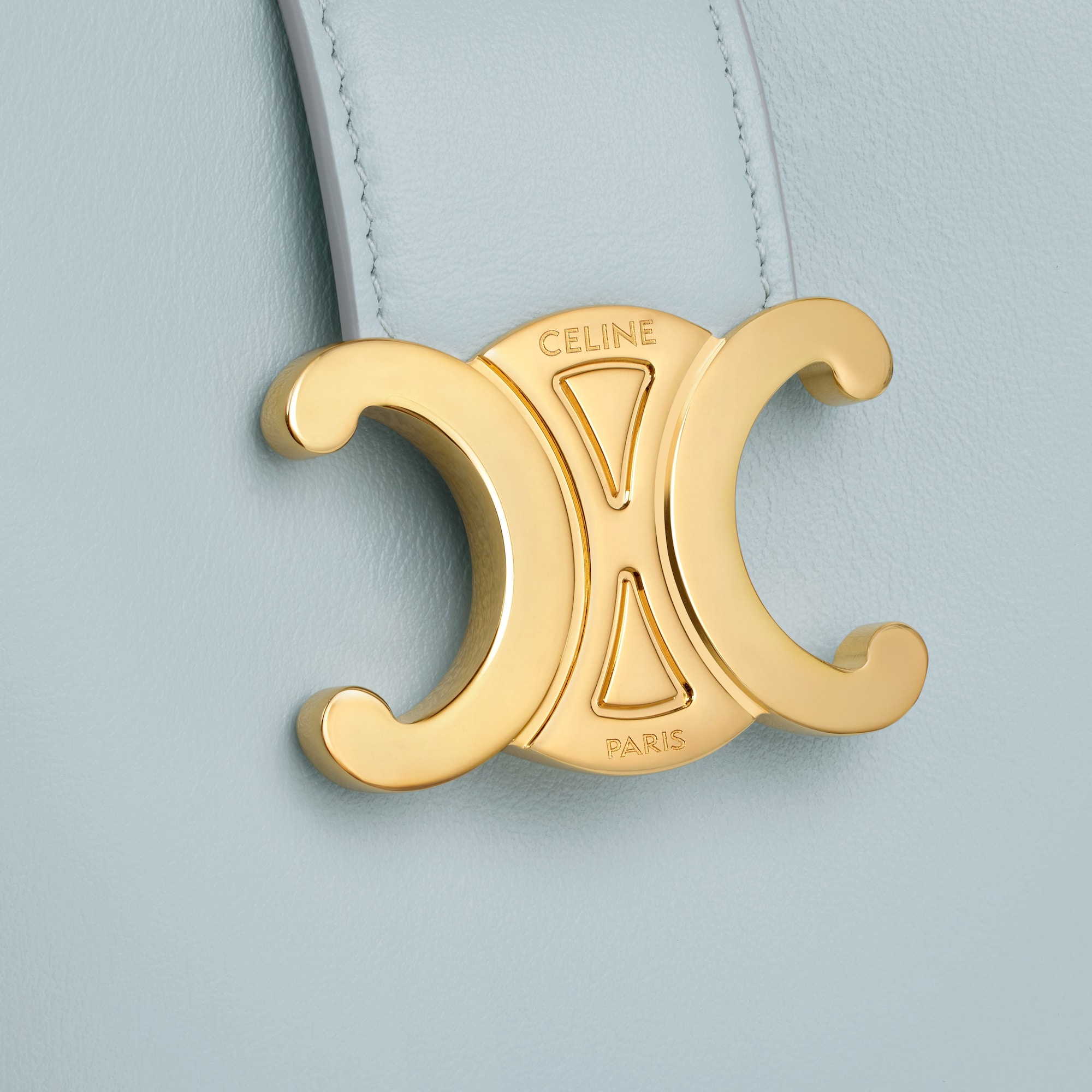 Replicate MINI BUCKET LOUISE IN SMOOTH CALFSKIN ICE BLUE(1:1 replica)