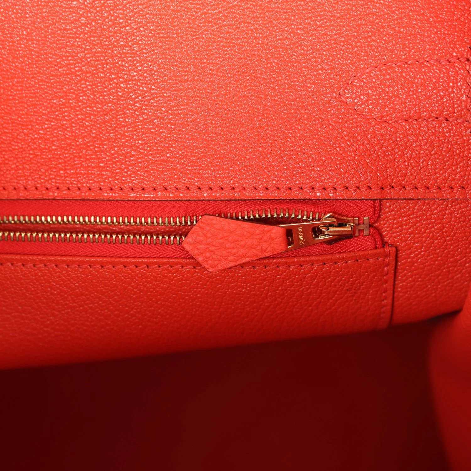 Replicate Hermes Birkin 35 Capucine Togo Gold Hardware(1:1 replica)