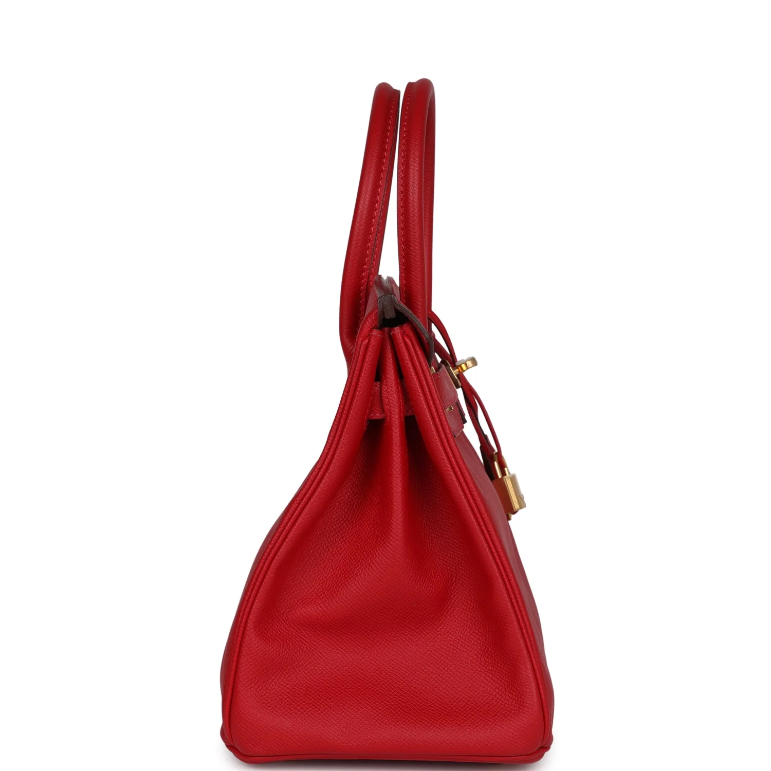 Replicate Hermes Birkin 30 Rouge Casaque Epsom Gold Hardware(1:1 replica)