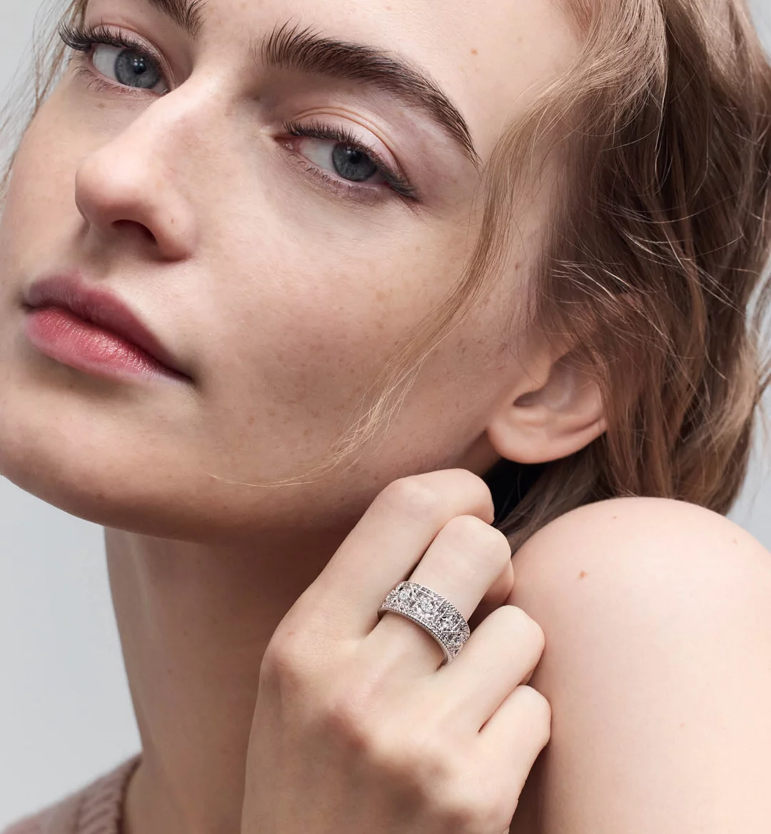 Replicate My Dior Ring White Gold and Diamonds(1:1 replica)