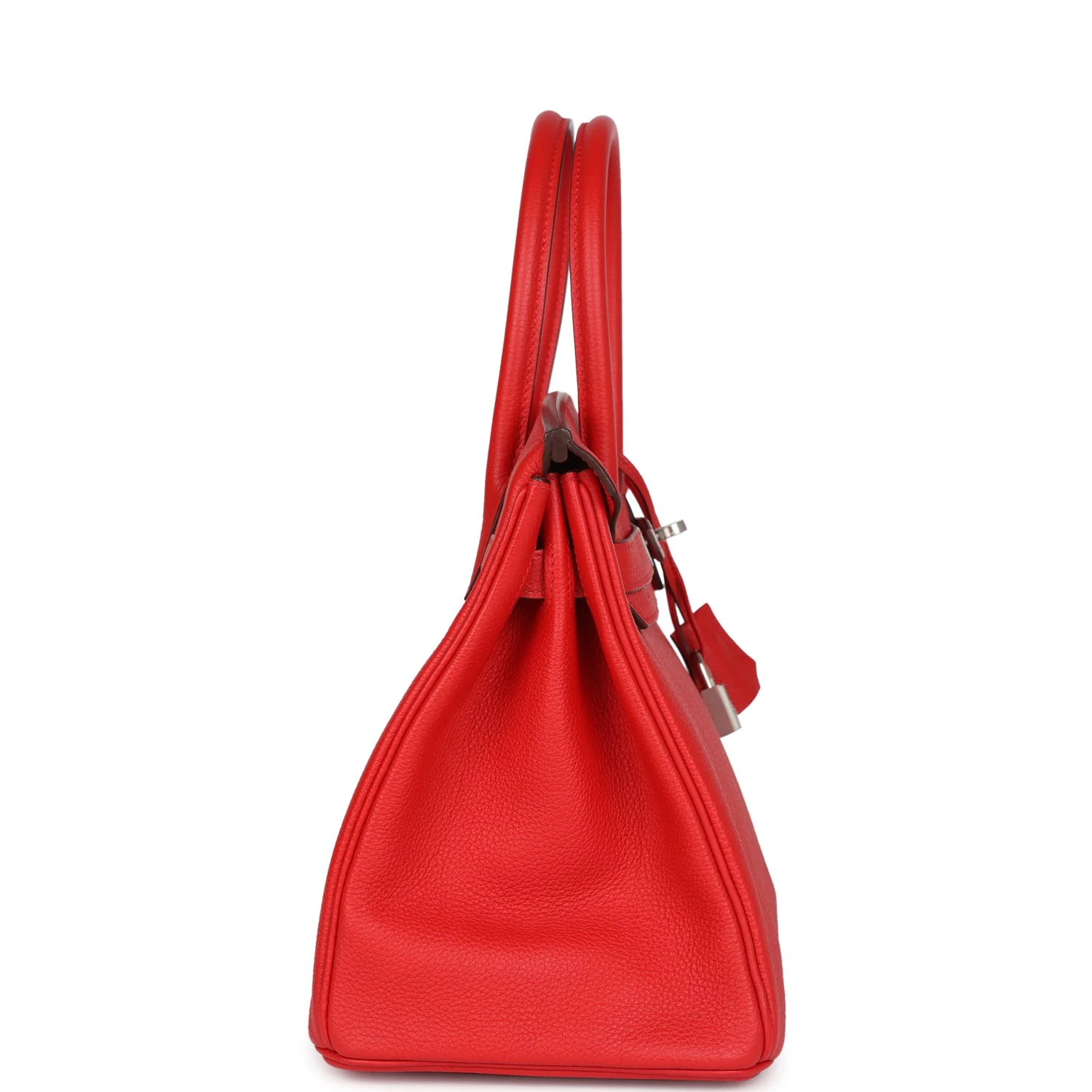 Replicate Hermes Birkin 30 Rouge de Coeur Togo Palladium Hardware(1:1 replica)