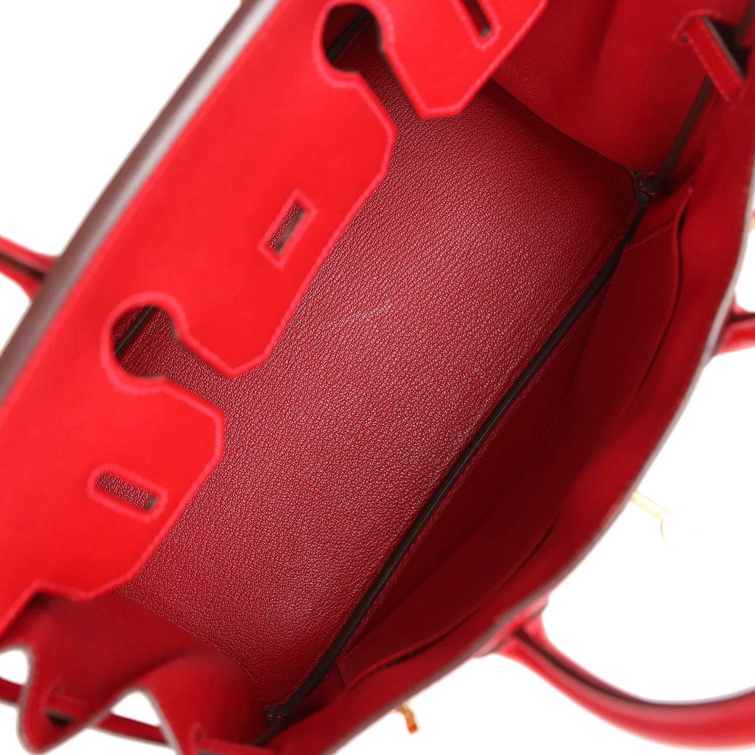 Replicate Hermes Birkin 30 Rouge Casaque Epsom Gold Hardware(1:1 replica)