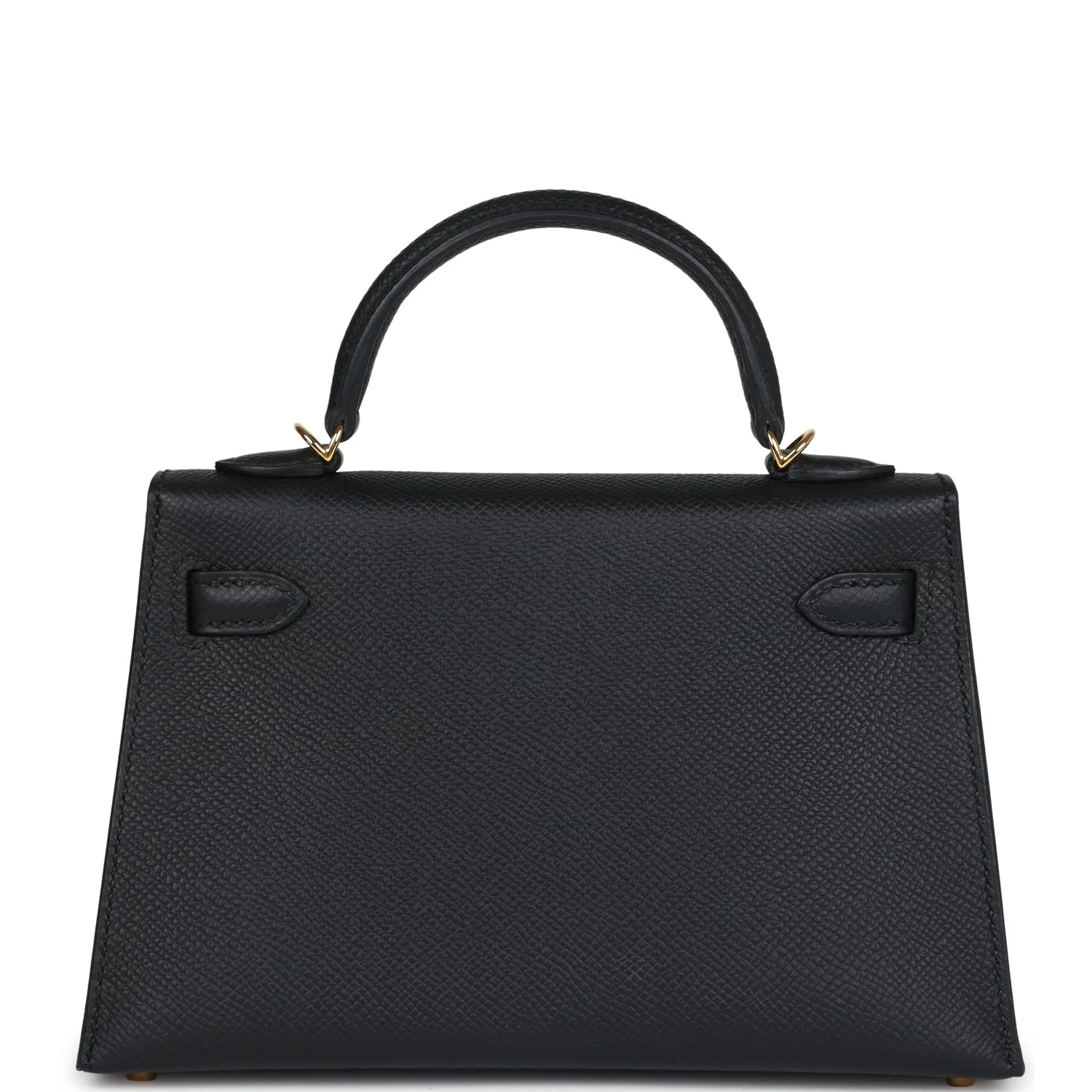 Replicate Hermes Kelly Sellier 20 Black Epsom Gold Hardware(1:1 replica)