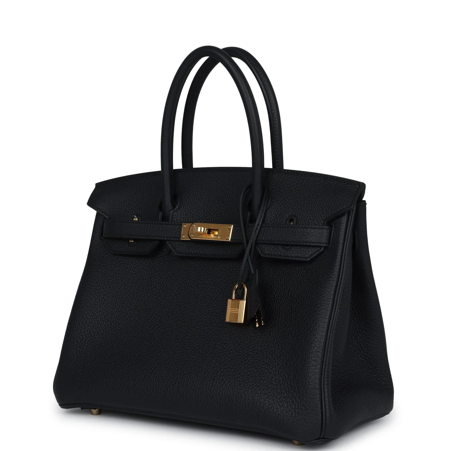 Replicate Hermes Birkin 30 Black Togo Gold Hardware(1:1 replica)
