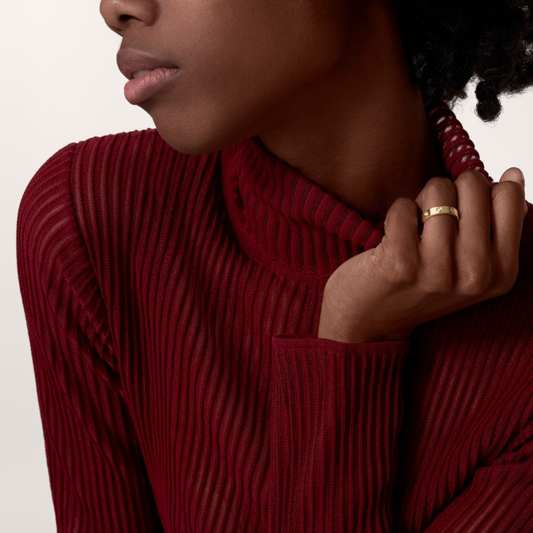 Replicate LOVE ring, small model, 8 diamonds(1:1 replica)