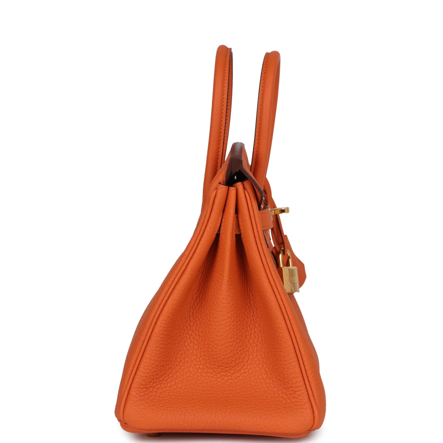 Replicate Hermes Birkin 25 Orange Togo Gold Hardware(1:1 replica)