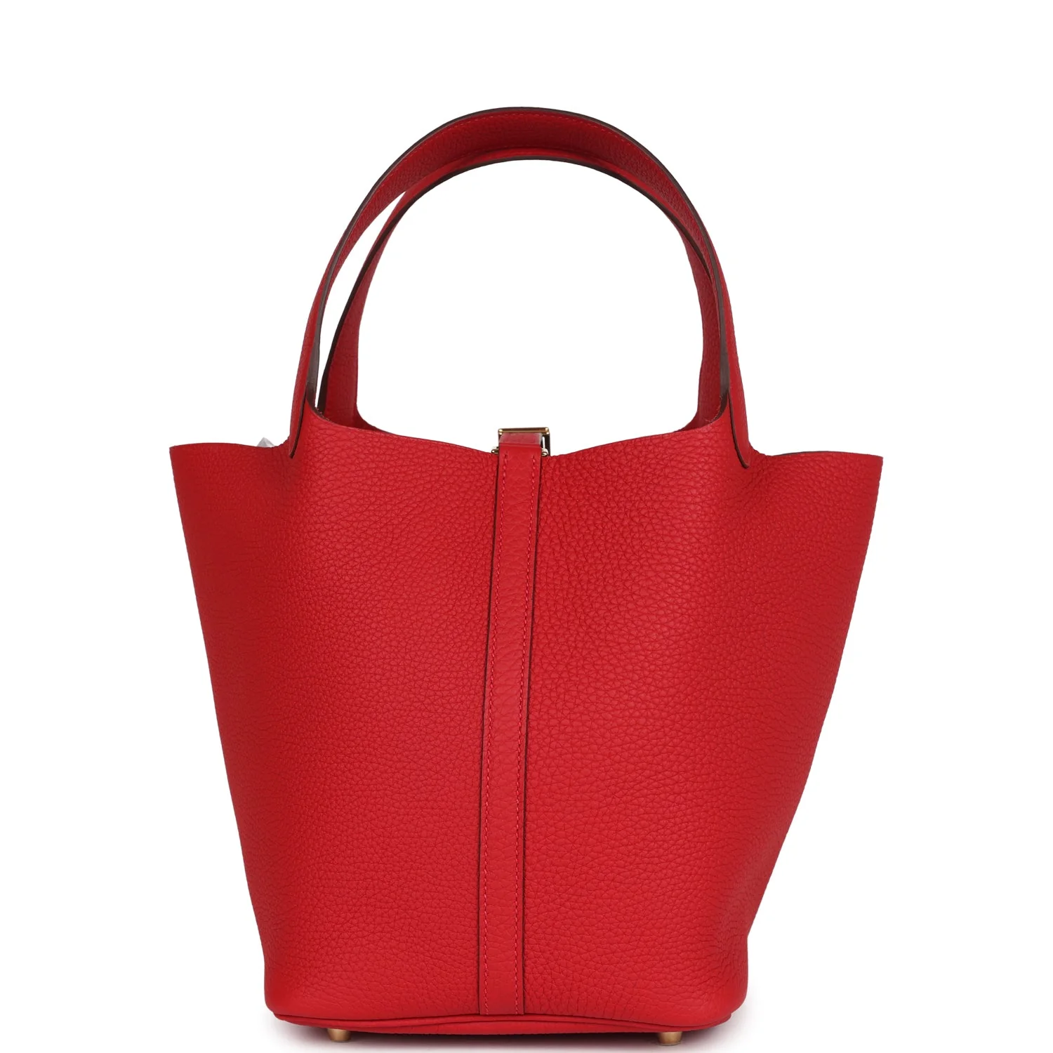 Replicate Hermes Picotin Lock 22 Vermillion Maurice Gold Hardware(1:1 replica)