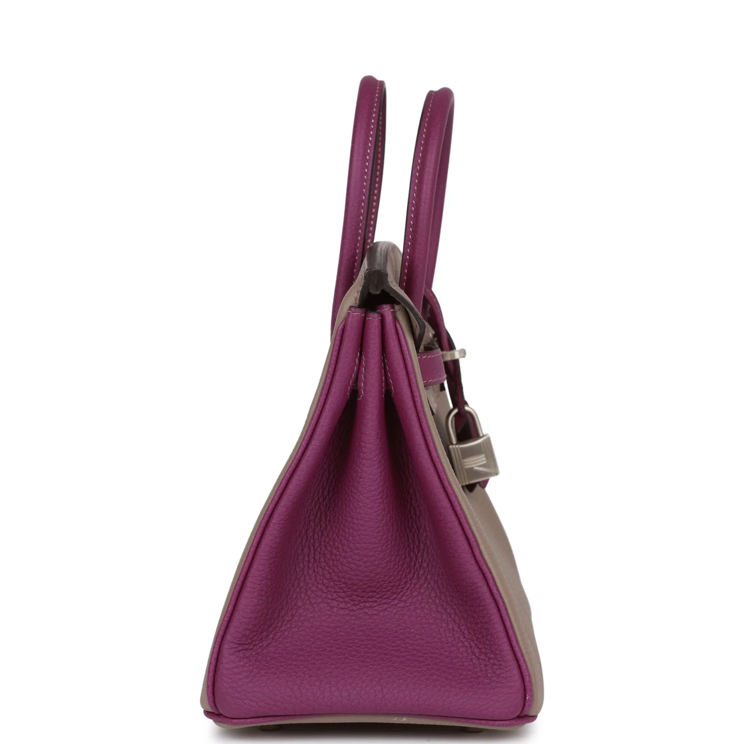 Replicate Hermes Special Order (HSS) Birkin 25 Gris Asphalte and Anenome Togo Brushed Palladium Hardware(1:1 replica)