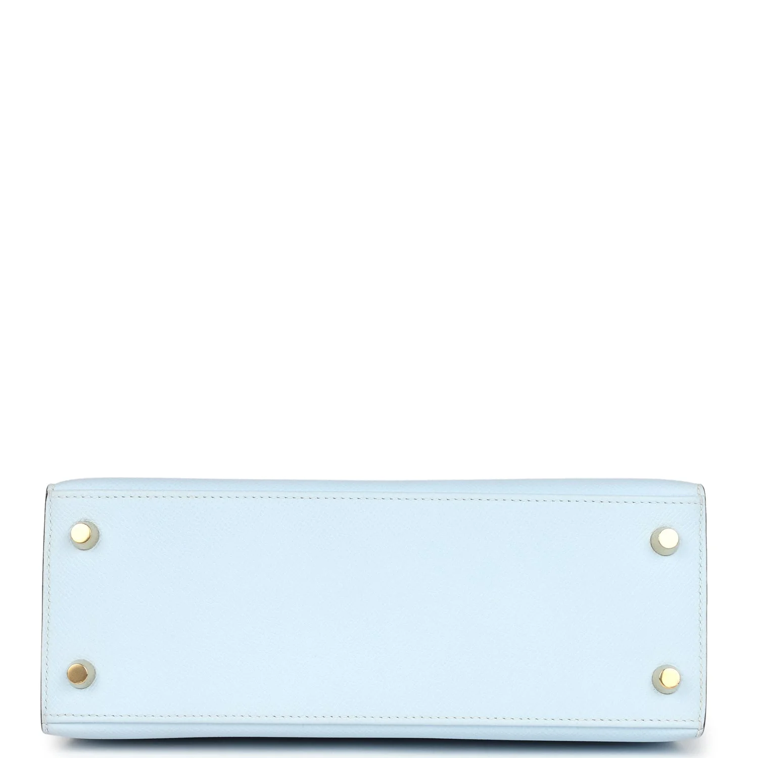 Replicate Hermes Kelly Sellier 25 Bleu Brume Epsom Gold Hardware(1:1 replica)