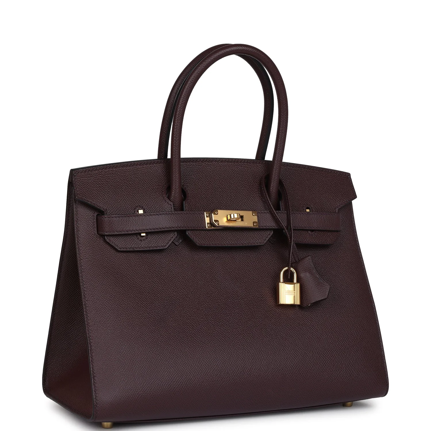 Replicate Hermes Birkin Sellier 30 Rouge Sellier Epsom Gold Hardware(1:1 replica)