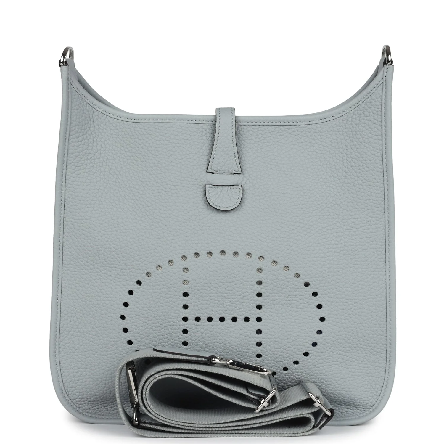 Replicate Hermes Evelyne III PM Bleu Glacier Clemence Palladium Hardware(1:1 replica)