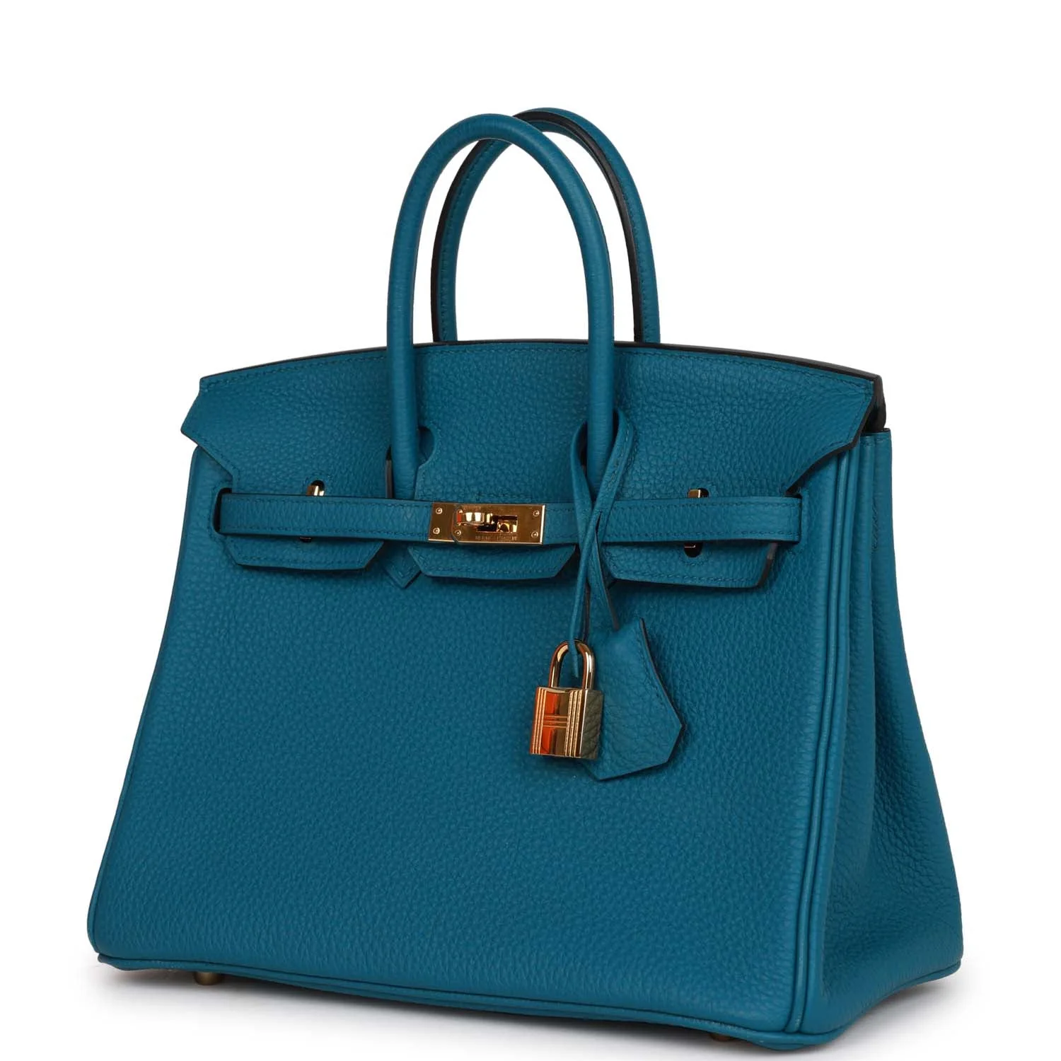 Replicate Hermes Birkin 25 Cobalt Togo Gold Hardware(1:1 replica)