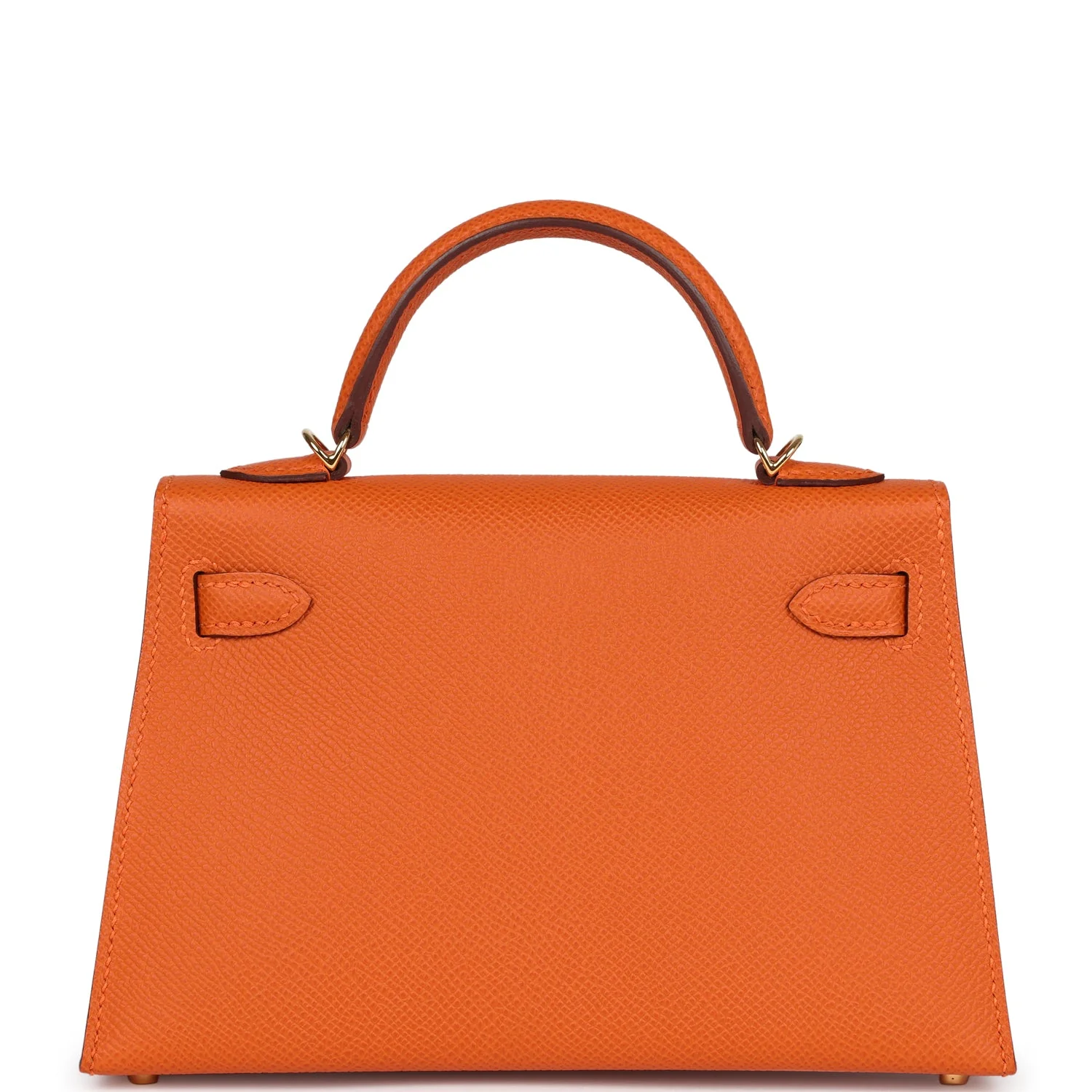 Replicate Hermes Kelly Sellier 20 Orange Epsom Gold Hardware(1:1 replica)
