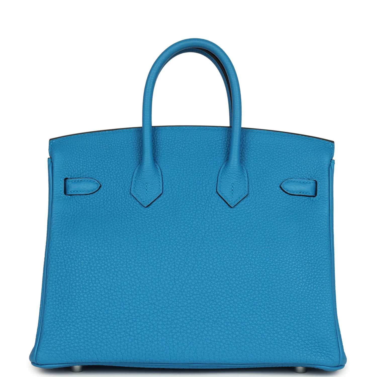Replicate Hermes Birkin 25 Bleu Zanzibar Togo Palladium Hardware(1:1 replica)