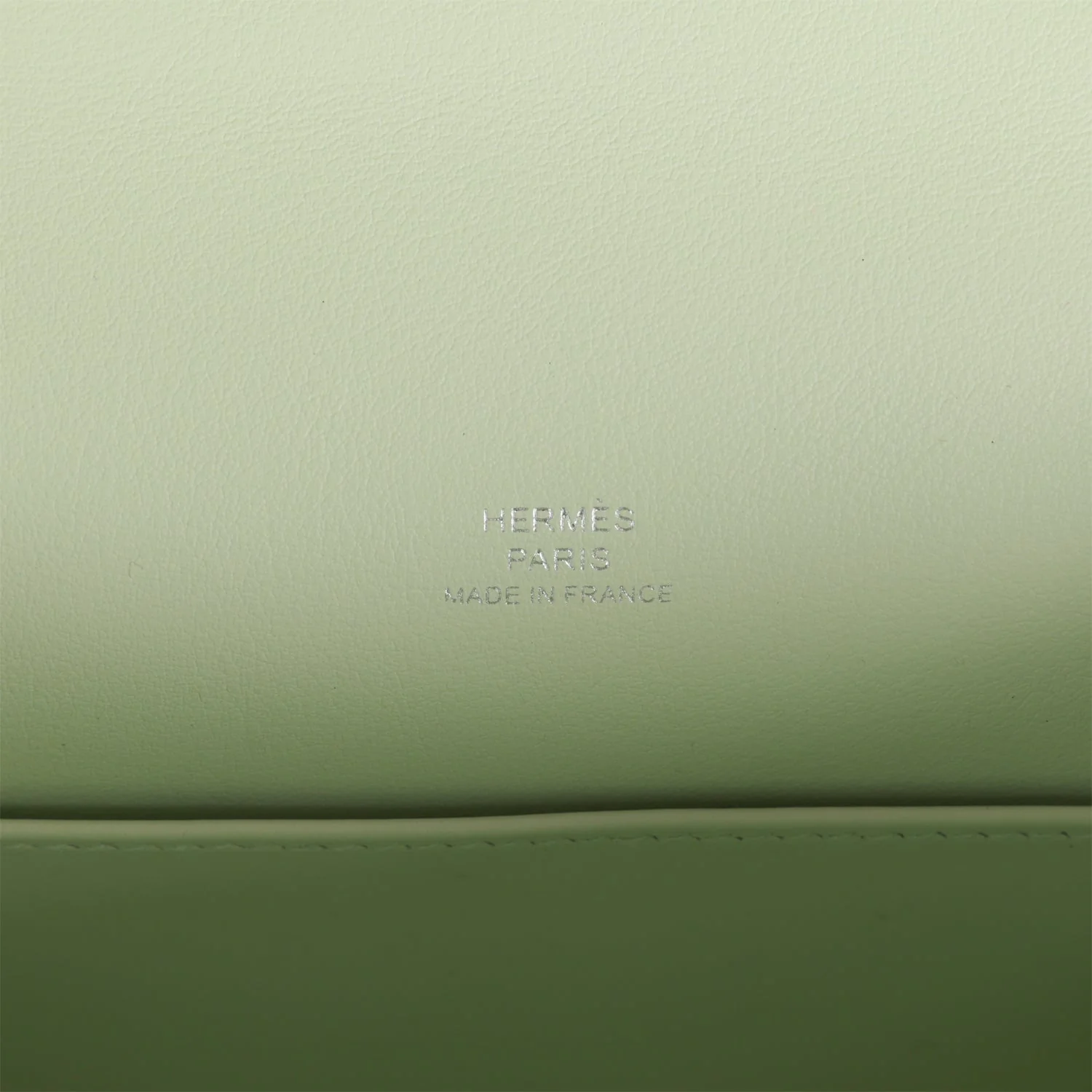 Replicate Hermes Kelly Pochette Vert Fizz Swift Palladium Hardware(1:1 replica)