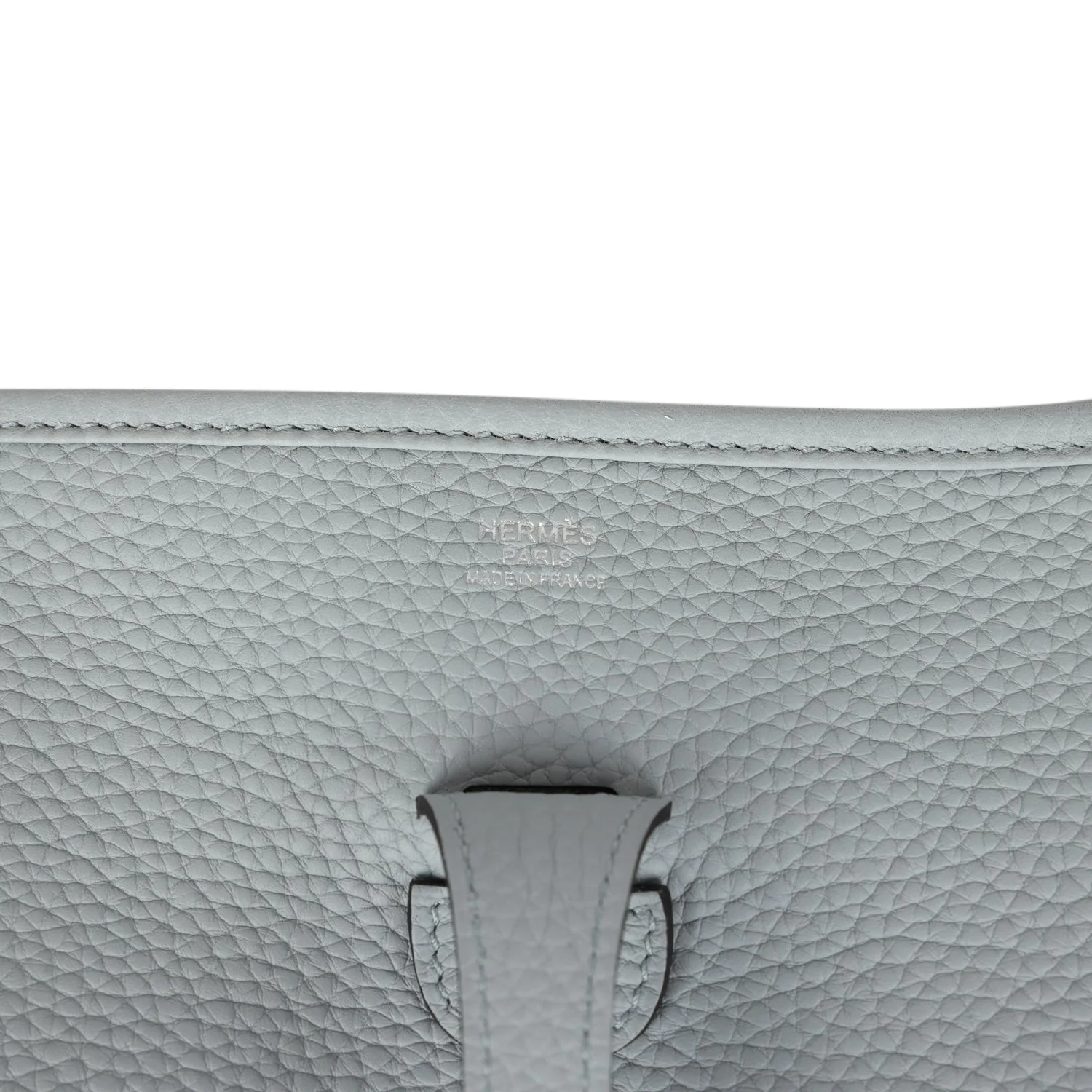 Replicate Hermes Evelyne III PM Bleu Glacier Clemence Palladium Hardware(1:1 replica)