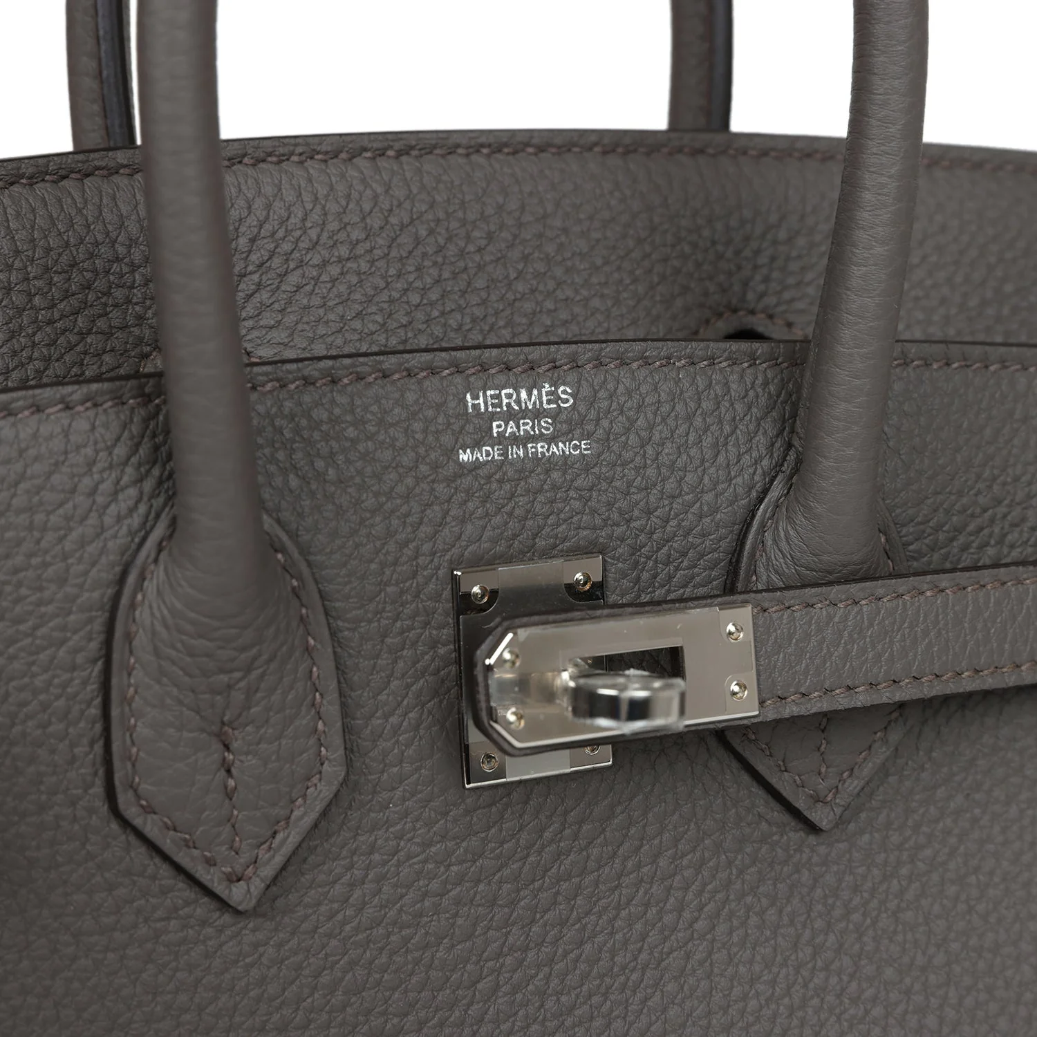 Replicate Hermes Birkin 25 Etain Togo Palladium Hardware(1:1 replica)