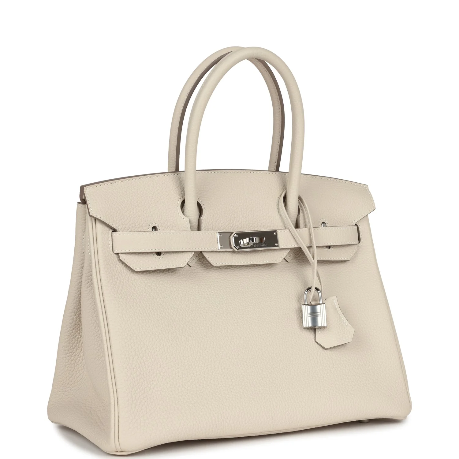 Replicate Hermes Birkin 30 Craie Togo Palladium Hardware(1:1 replica)