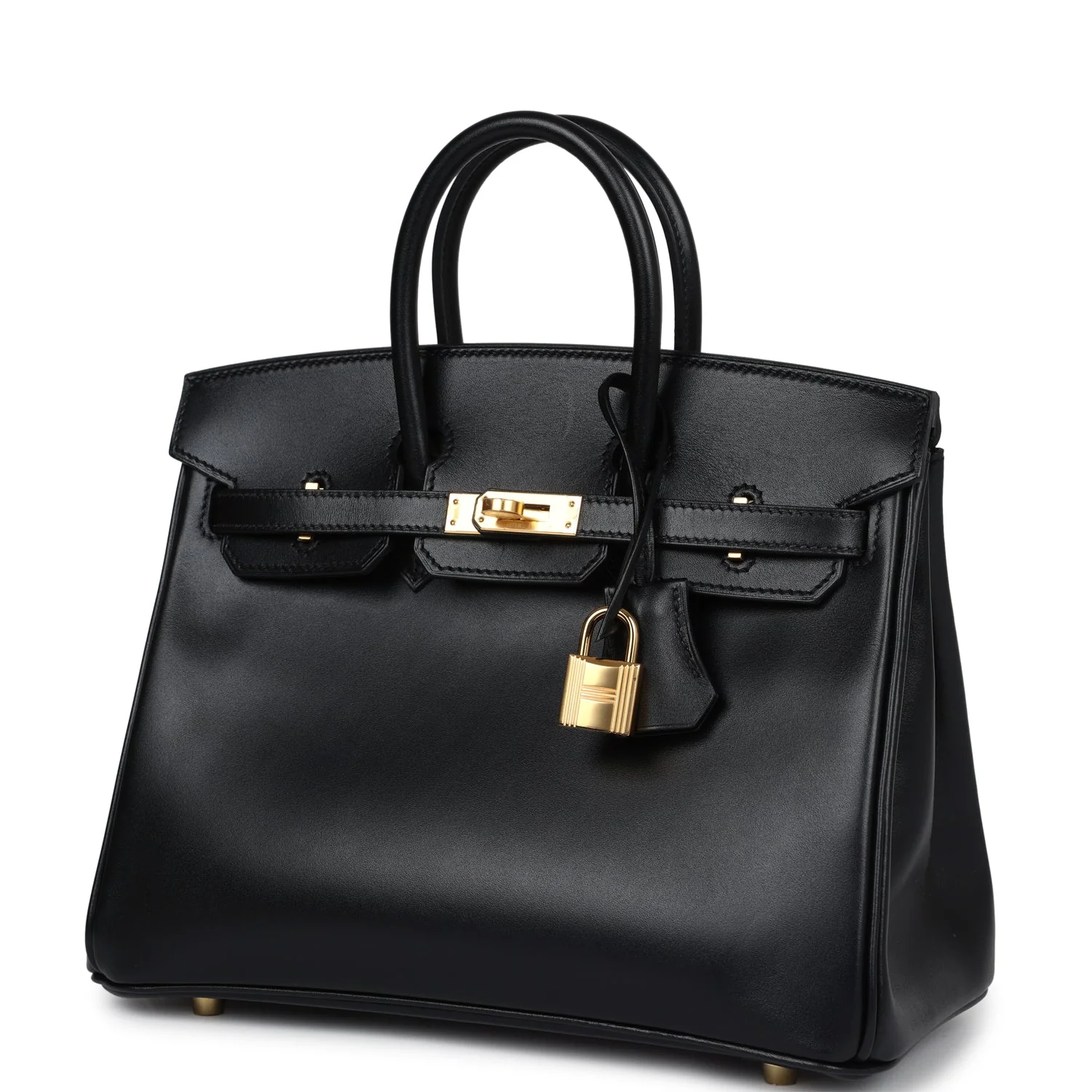 Replicate Hermes Birkin 25 Black Box Gold Hardware(1:1 replica)