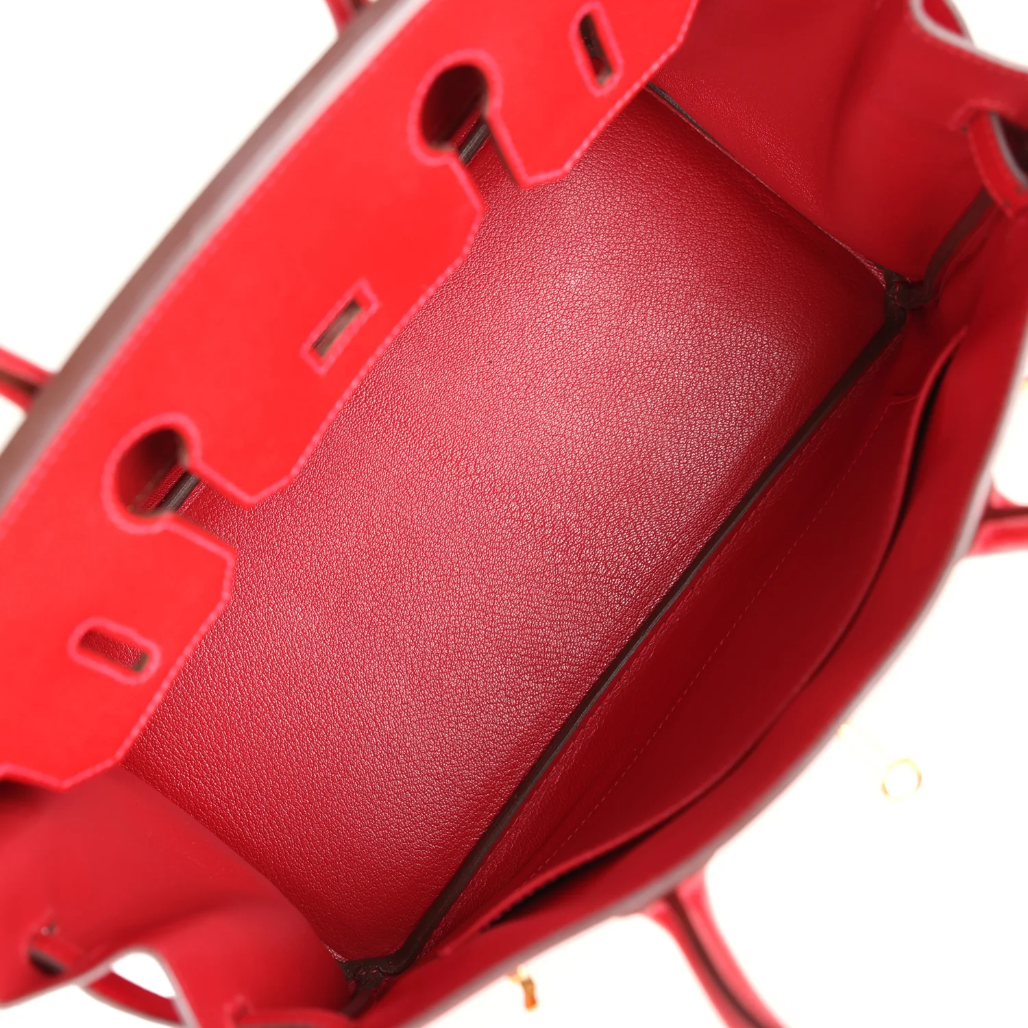 Replicate Hermes Birkin 30 Rouge Casaque Epsom Gold Hardware(1:1 replica)