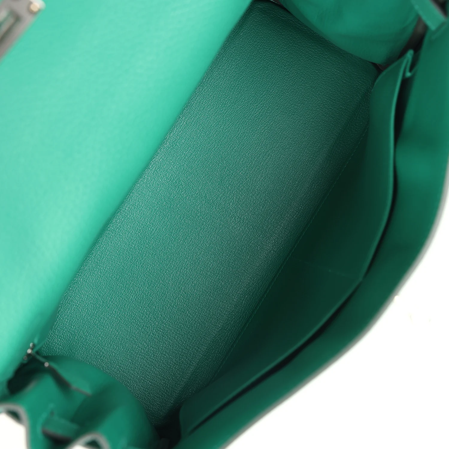 Replicate Hermes Kelly Retourne 32 Vert Vertigo Clemence Palladium Hardware(1:1 replica)