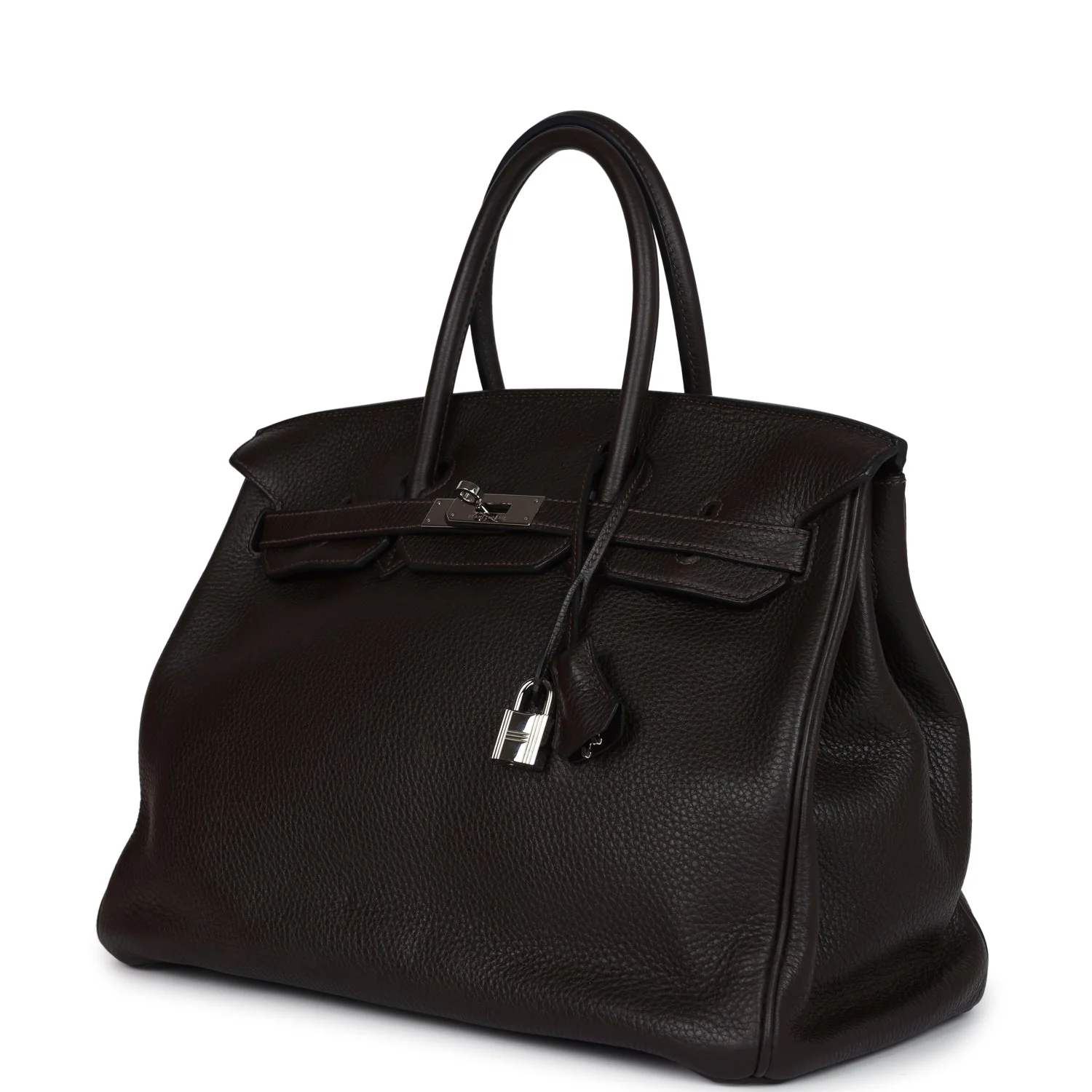 Replicate Hermes Birkin 35 Cafe Clemence Palladium Hardware(1:1 replica)