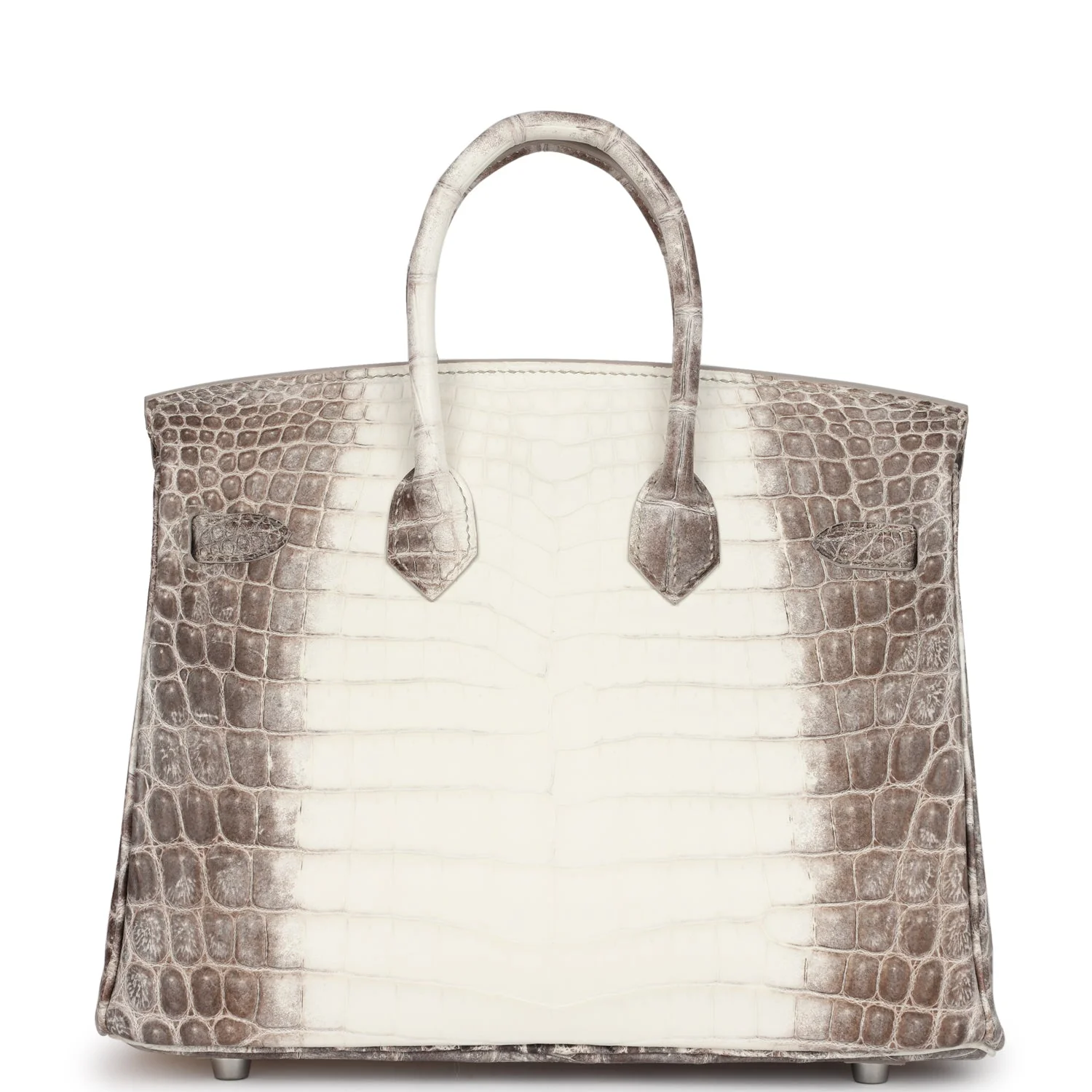 Replicate Hermes Birkin 25 Himalaya Niloticus Crocodile Palladium Hardware(1:1 replica)