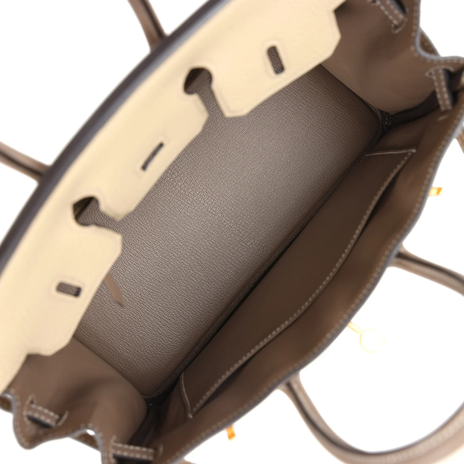 Replicate Hermes Special Order (HSS) Birkin 25 Etoupe and Trench Togo Brushed Gold Hardware(1:1 replica)