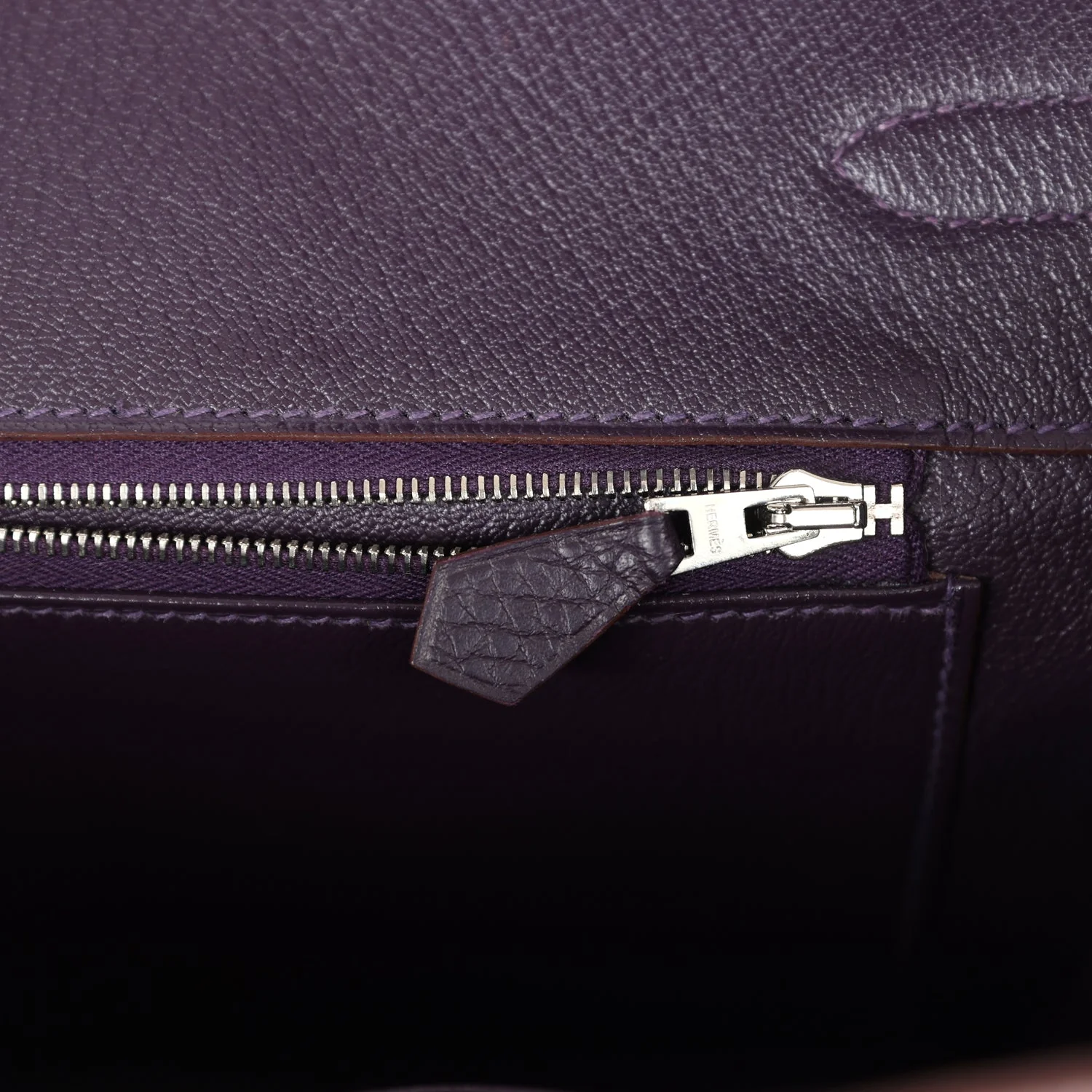 Replicate Hermes Birkin 35 Raisin Clemence Palladium Hardware(1:1 replica)